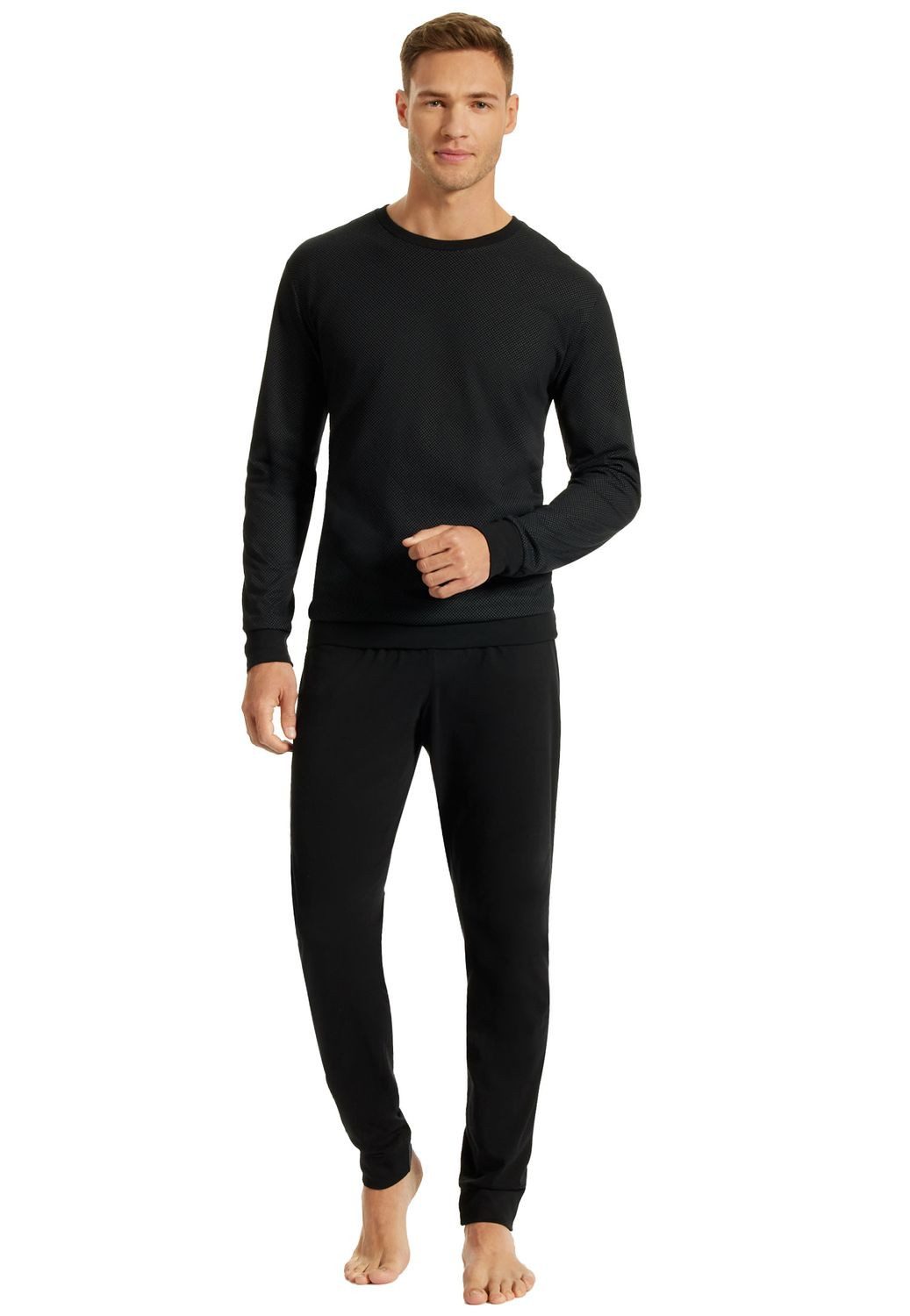 uncover by SCHIESSER Pyjama Nightwear (1 tlg) lang, Rundhals-Ausschnitt günstig online kaufen