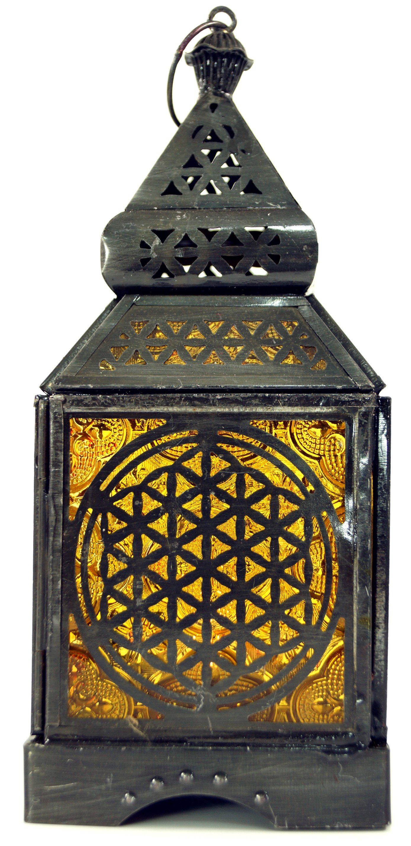 Guru-Shop Laterne Orientalische Metall/Glas Laterne in..