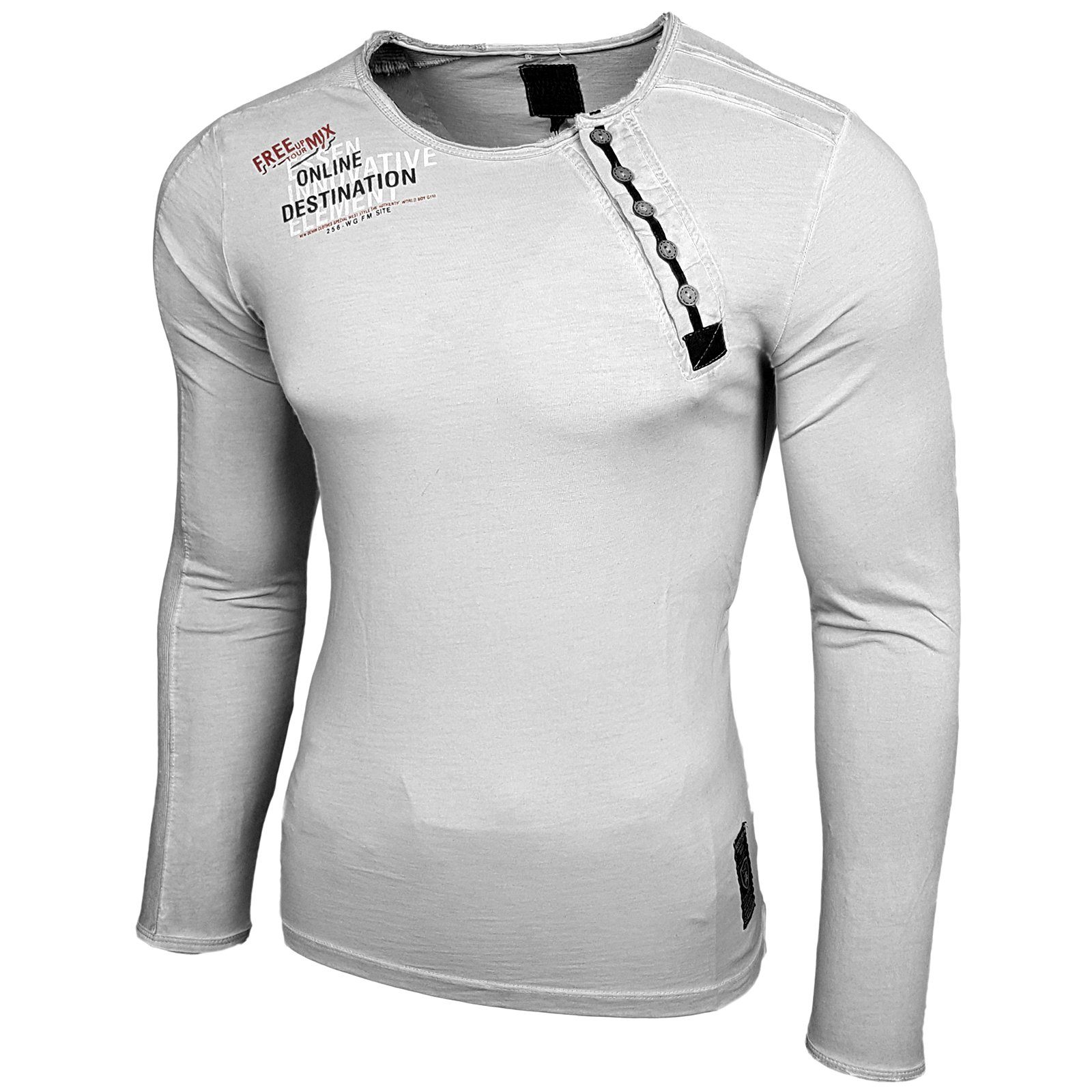 Baxboy Longshirt Baxboy Herren Longsleeve Langarmshirt günstig online kaufen