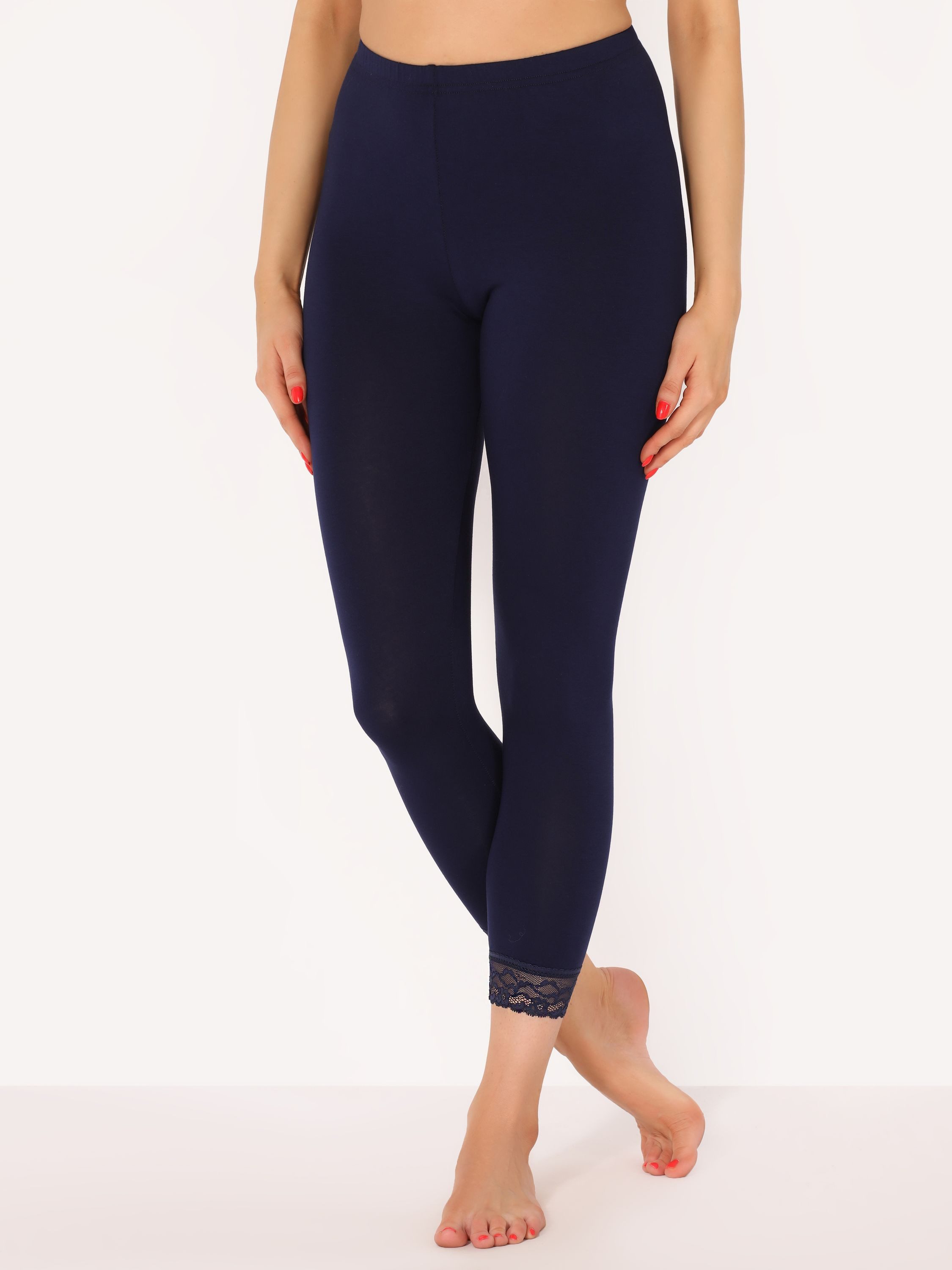 Merry Style Leggings Damen 7/8 Hose mit Spitze MS10-342 (1-tlg) aus Viskose – Bild 3 von 5