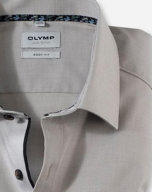 OLYMP Langarmhemd Level Five mit New York Kent-Kragen
