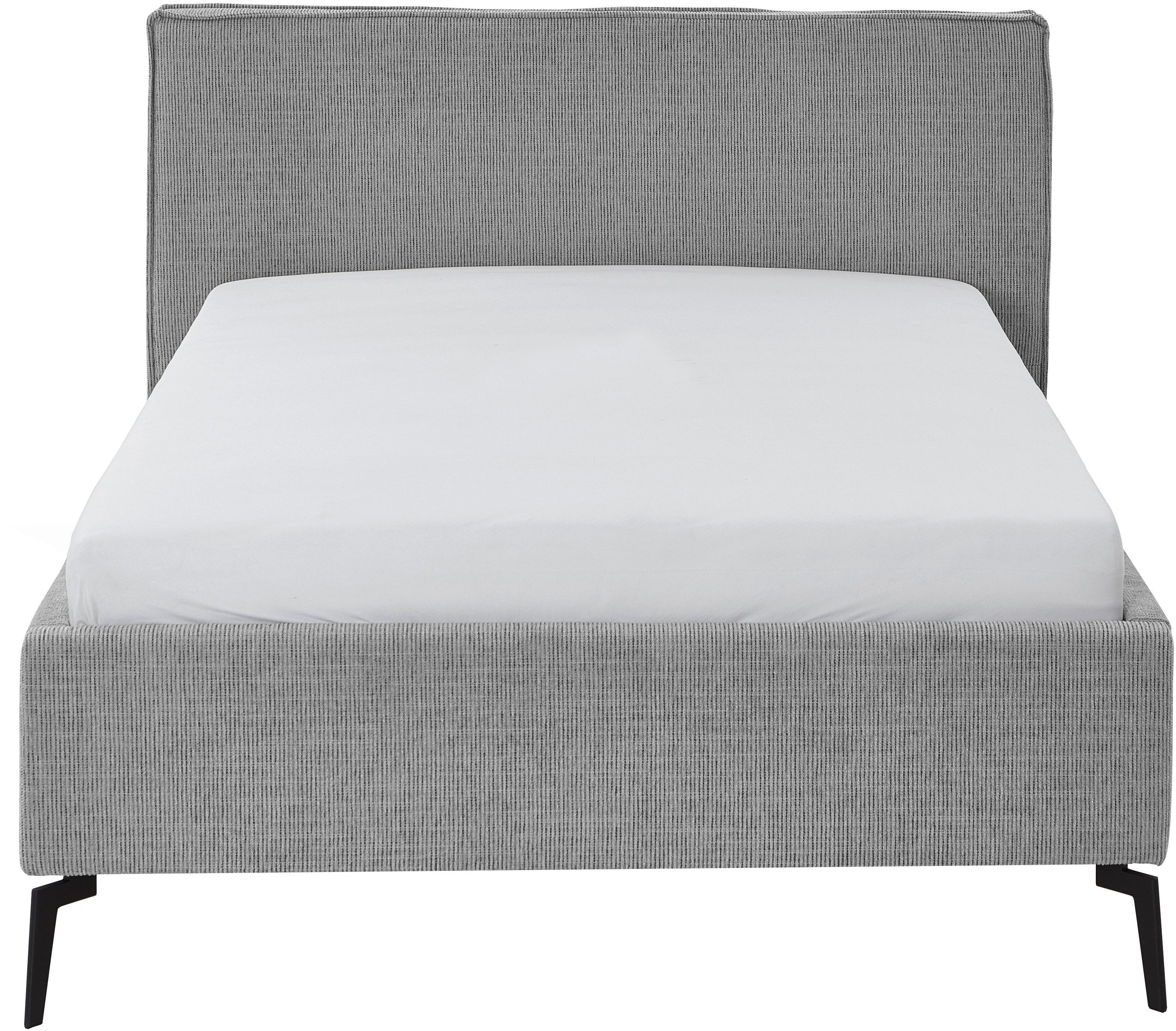 meise.möbel Polsterbett Riva II, mit schwarzen Metallfüßen, wahlweise mit Bettkasten