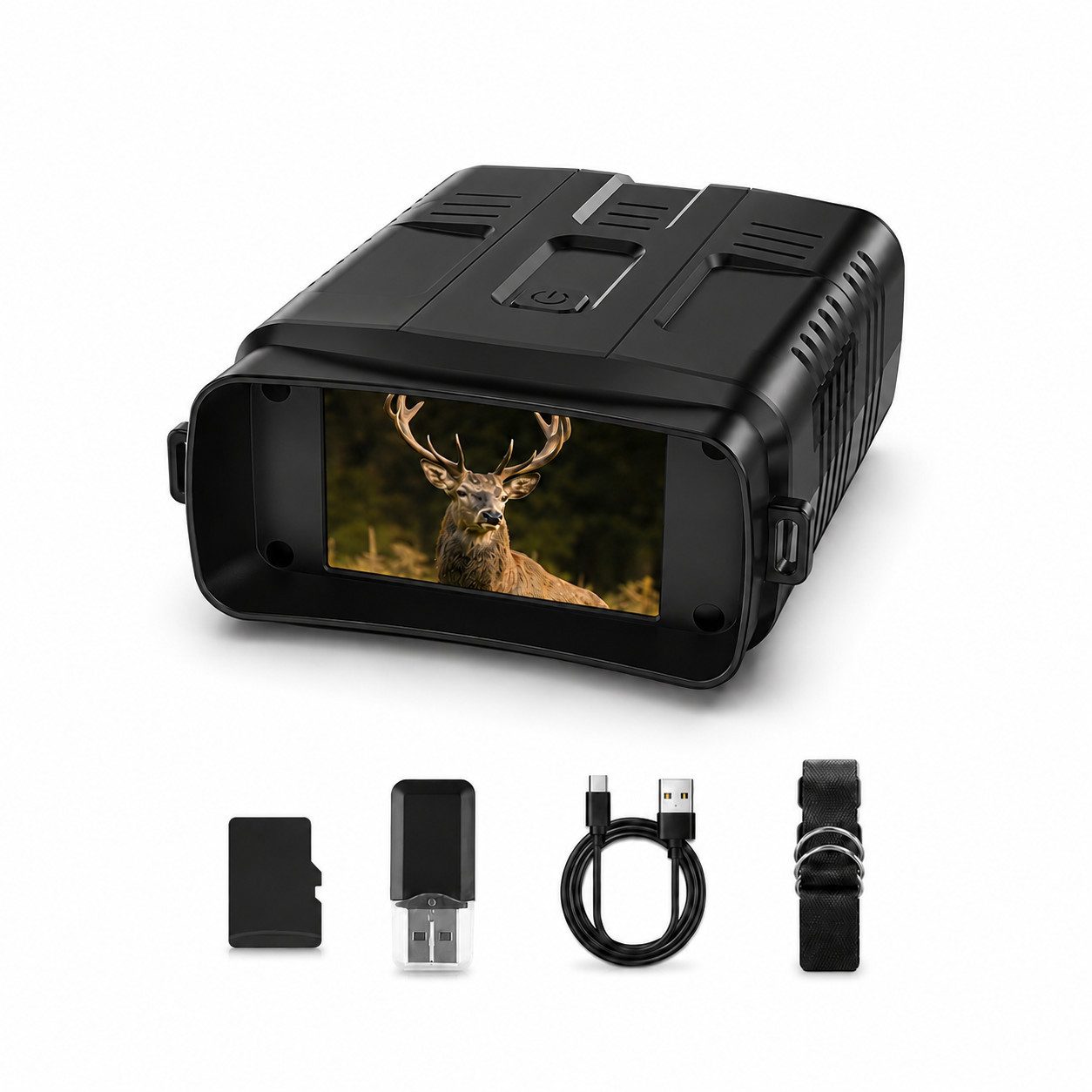 Lisabonde Nachtsichtgerät Digitales Nachtsichtgerät 4K, 800m Sicht, 10x Zoom & 850nm IR, 4K Video & 42MP Fotoauflösung, 10-fach Digitalzoom