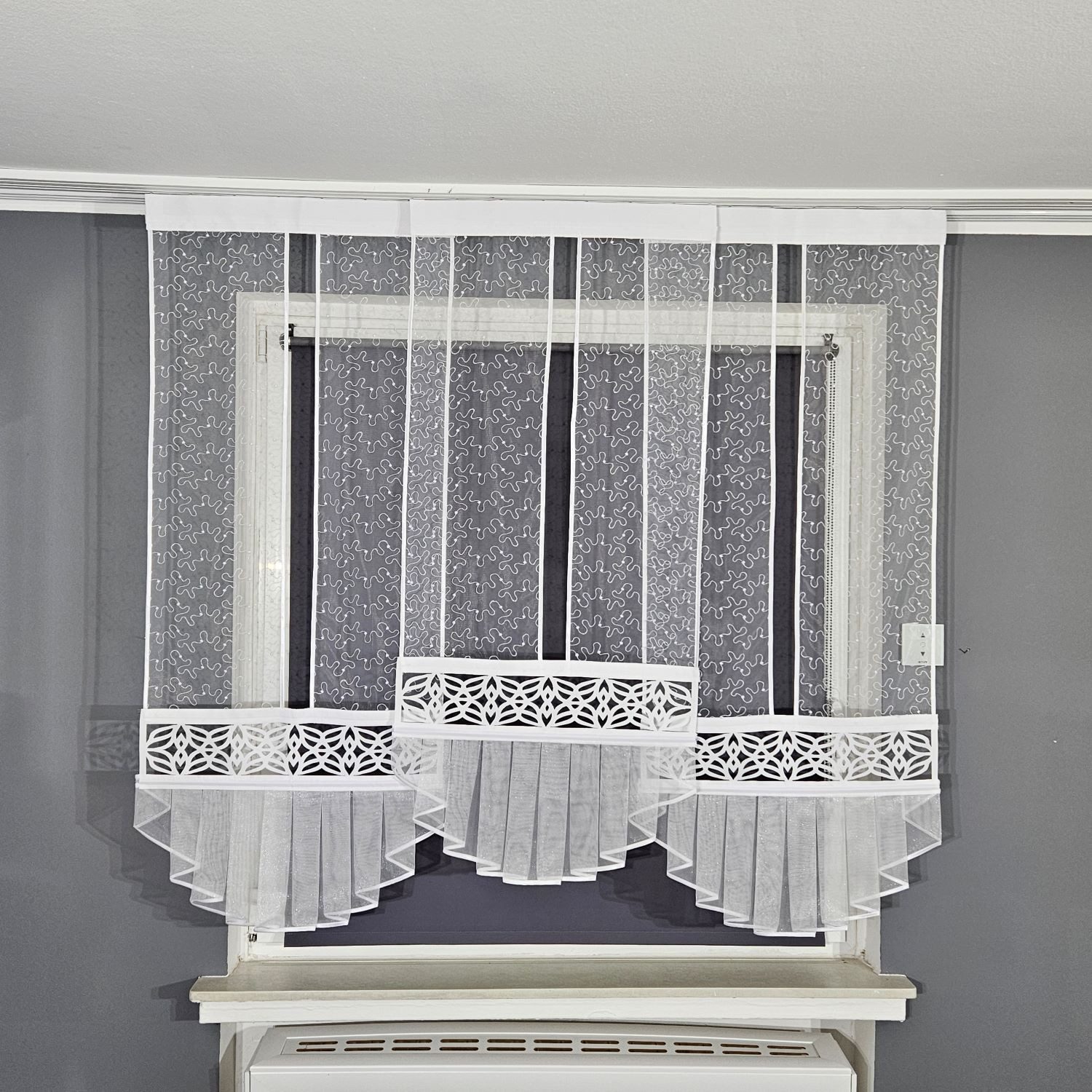 Gardinen by Justyna Schiebegardine 3er Gerade Paneel Set Marquisette (3 St) günstig online kaufen