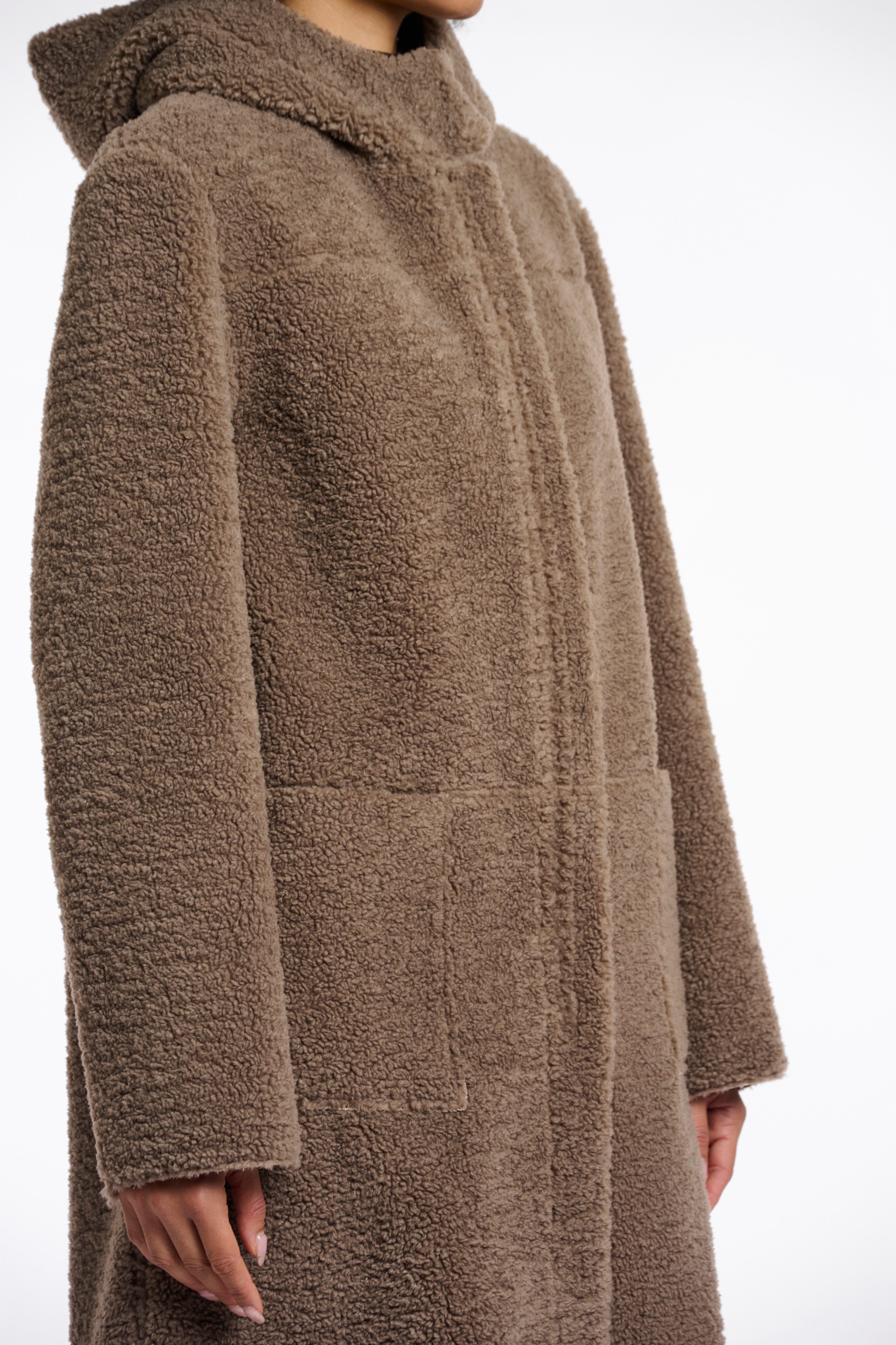 Rino & Pelle Kurzmantel mit Kunstleder-Details günstig online kaufen