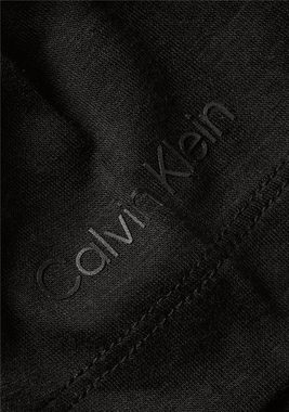 Calvin Klein Rundhalsshirt MODAL SILK RELAXED CREW NECK TEE mit Ton-in-Ton Calvin Klein Logo