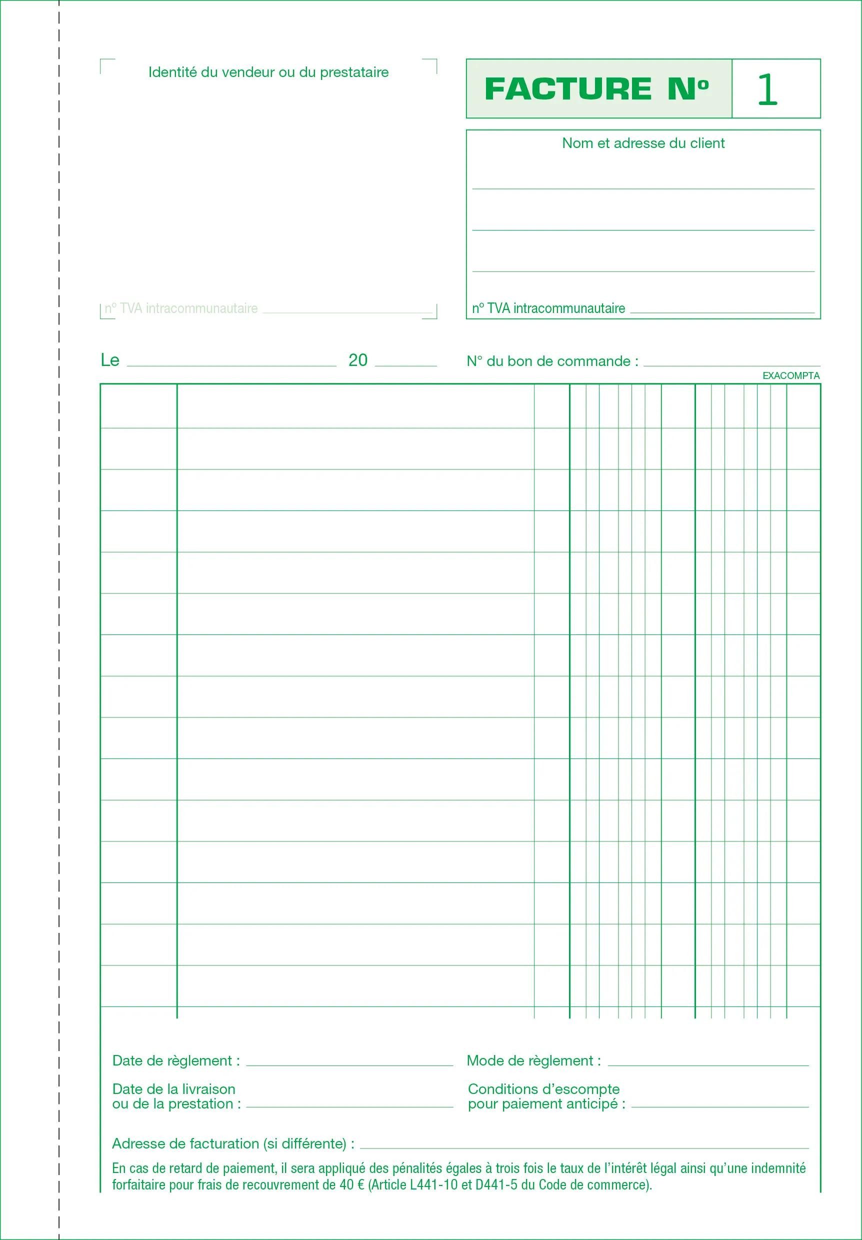 Thumbnail - EXACOMPTA Geschäftspapier 10x INVOICE BOOK TRIPLCATE 210X148 CARB.50S - 13279E