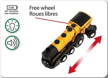 BRIO® Spielzeug-Zug Goldene Batterielok, m. Licht und Sound; FSC® - schützt Wald - weltweit