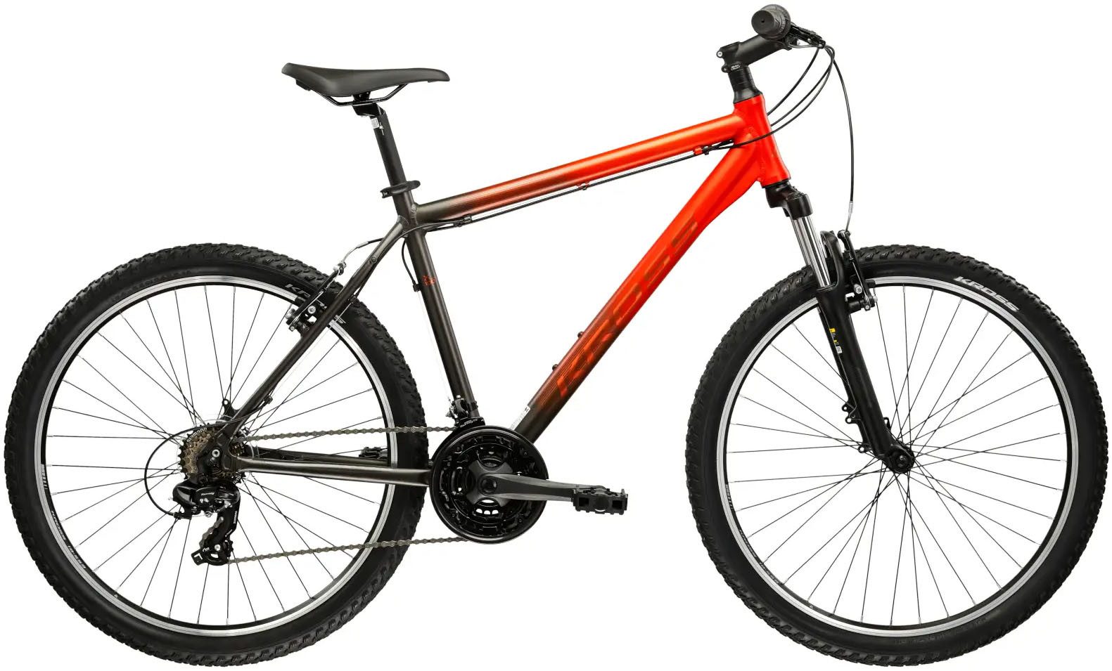 Kross Mountainbike KROSS Mountainbike Hardtail 26" Hexagon X100 orange 21 Gänge 2026, 21 Gang Shimano TOURNEY TY300 Schaltwerk, Kettenschaltung, Rahmen aus Aluminium Performance