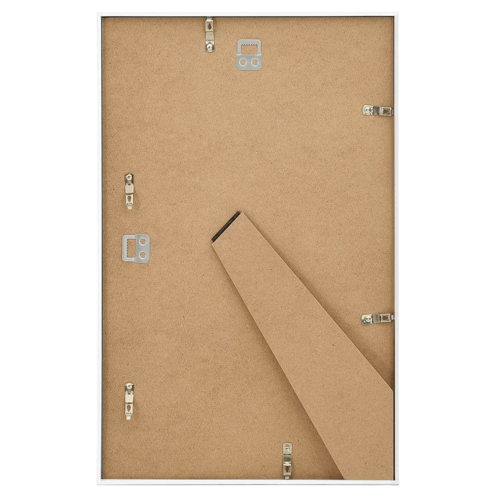 Tisch Bilderrahmen Stk. MDF Weiß 5 Collage 13x18 Wand vidaXL für cm Steckdose