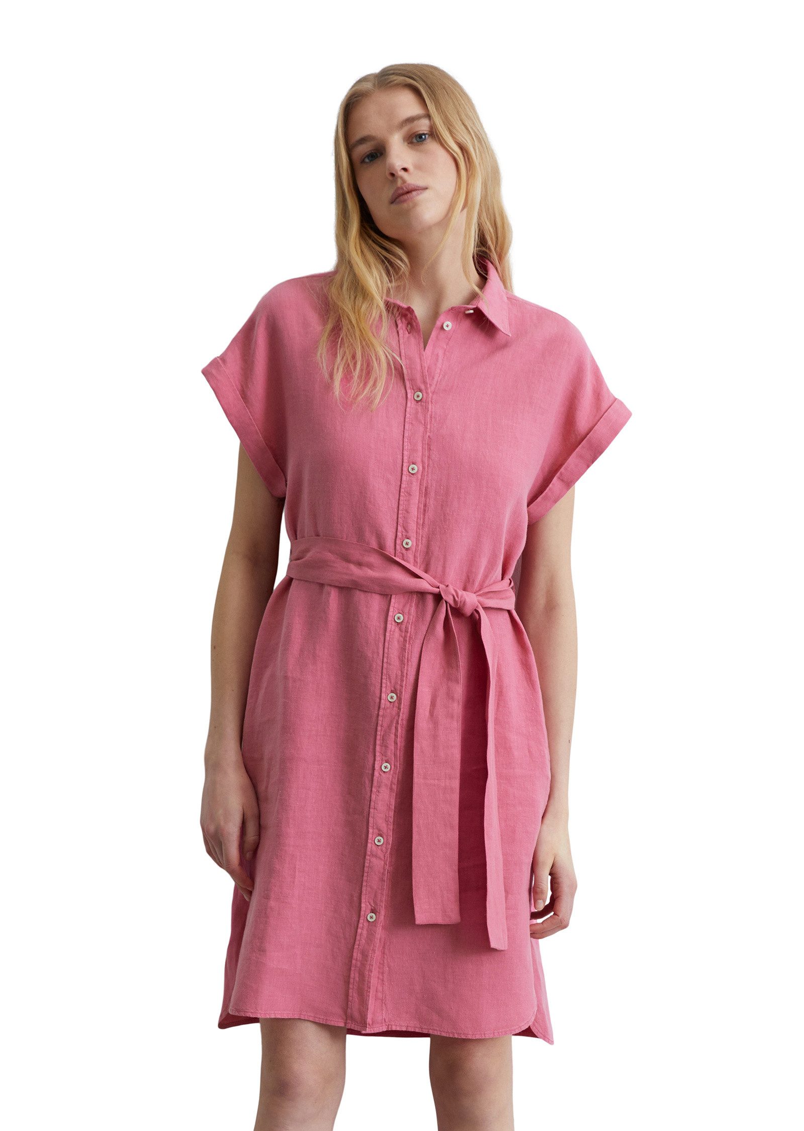 Midikleid mit Bindegürtel