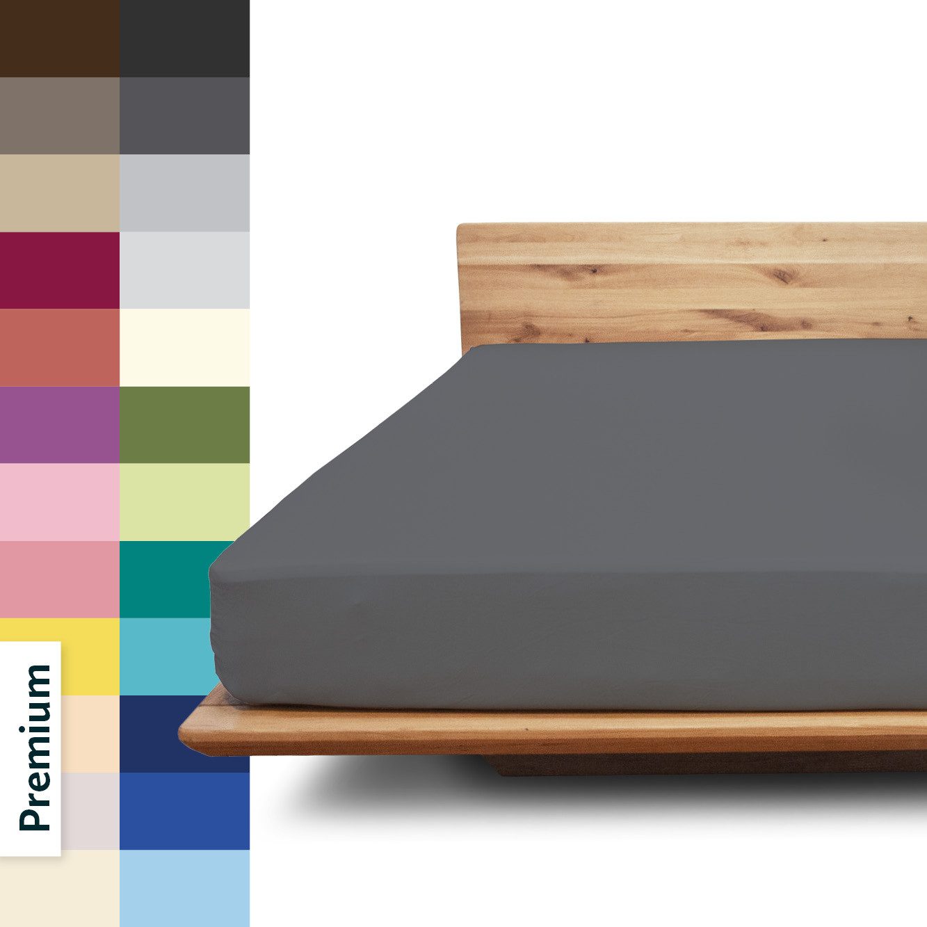JONA SLEEP Spannbettlaken Premium, Gummizug: kein Verrutschen - dank robustem Multi-Stretch Gummi, wirft keine Falten und verrutscht nicht - optimale Passform, Bettlaken