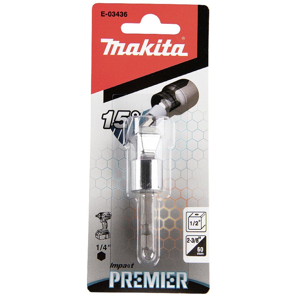 Makita Bithalter Makita mm 1/4" - E-03436 Torsion Adapter 1/2" 1/4" 50