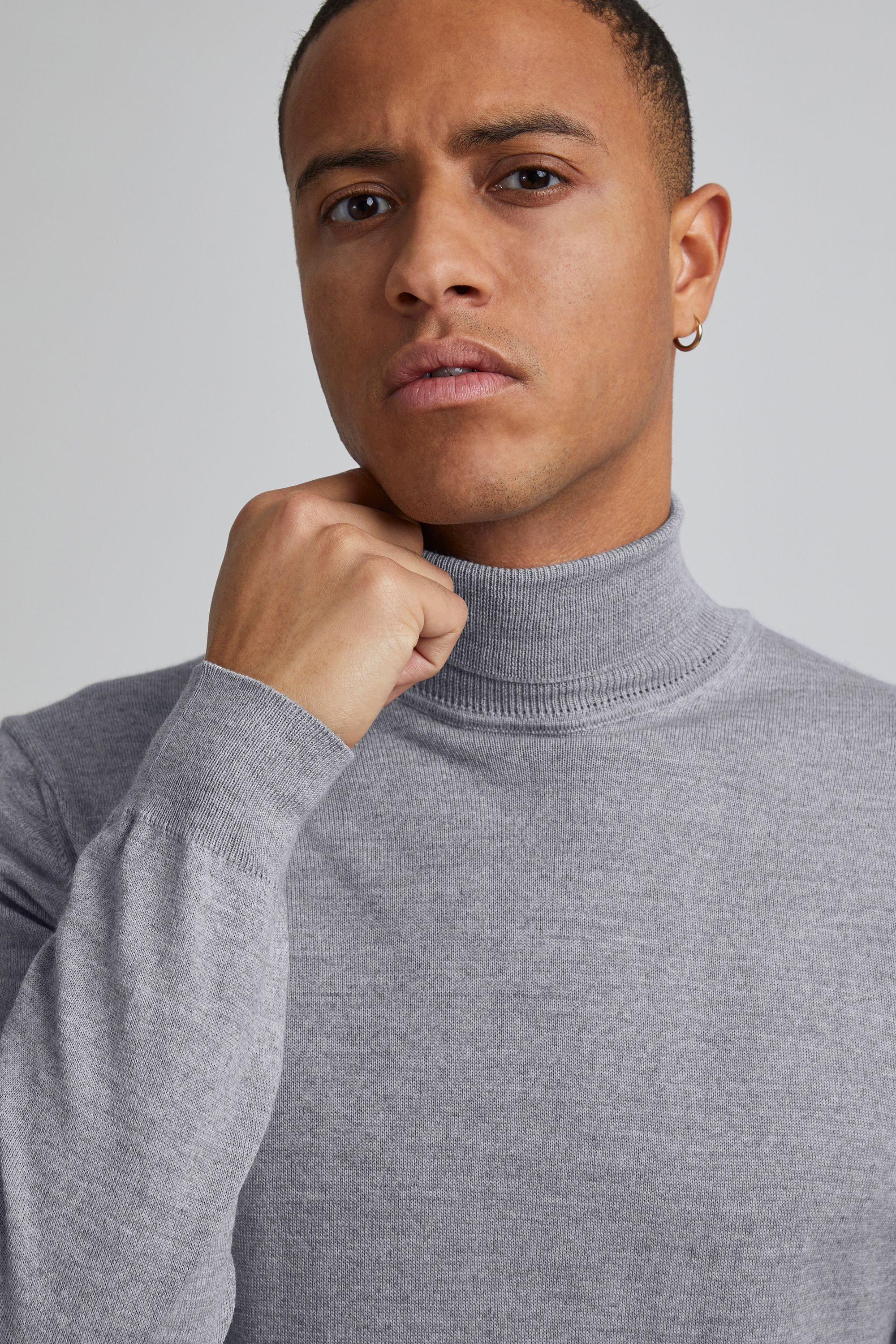 Casual Friday Strickpullover CFKonrad Klassischer Strickpullover mit Rollkragen