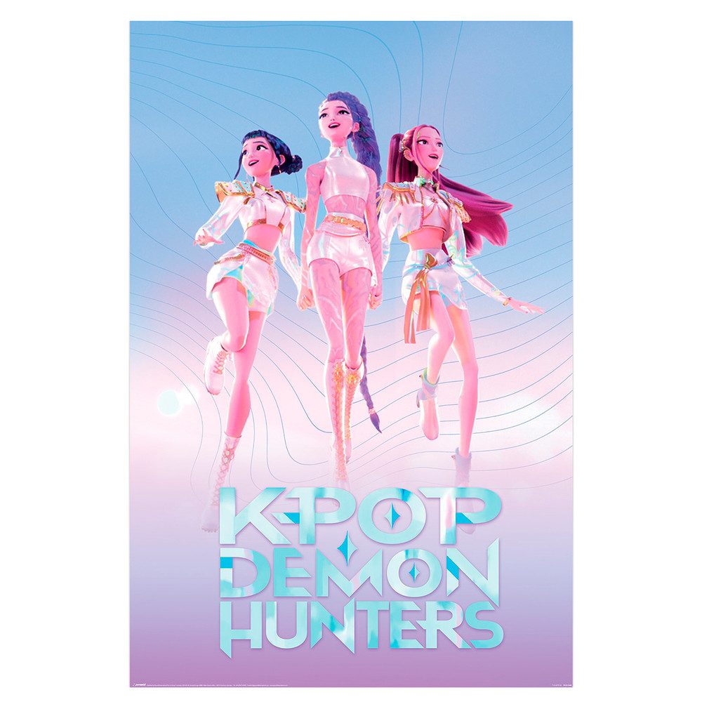 Pyramid International Wandhalterung KPop Demon Hunters - Poster - Huntrix - ca. 90 x 60 cm