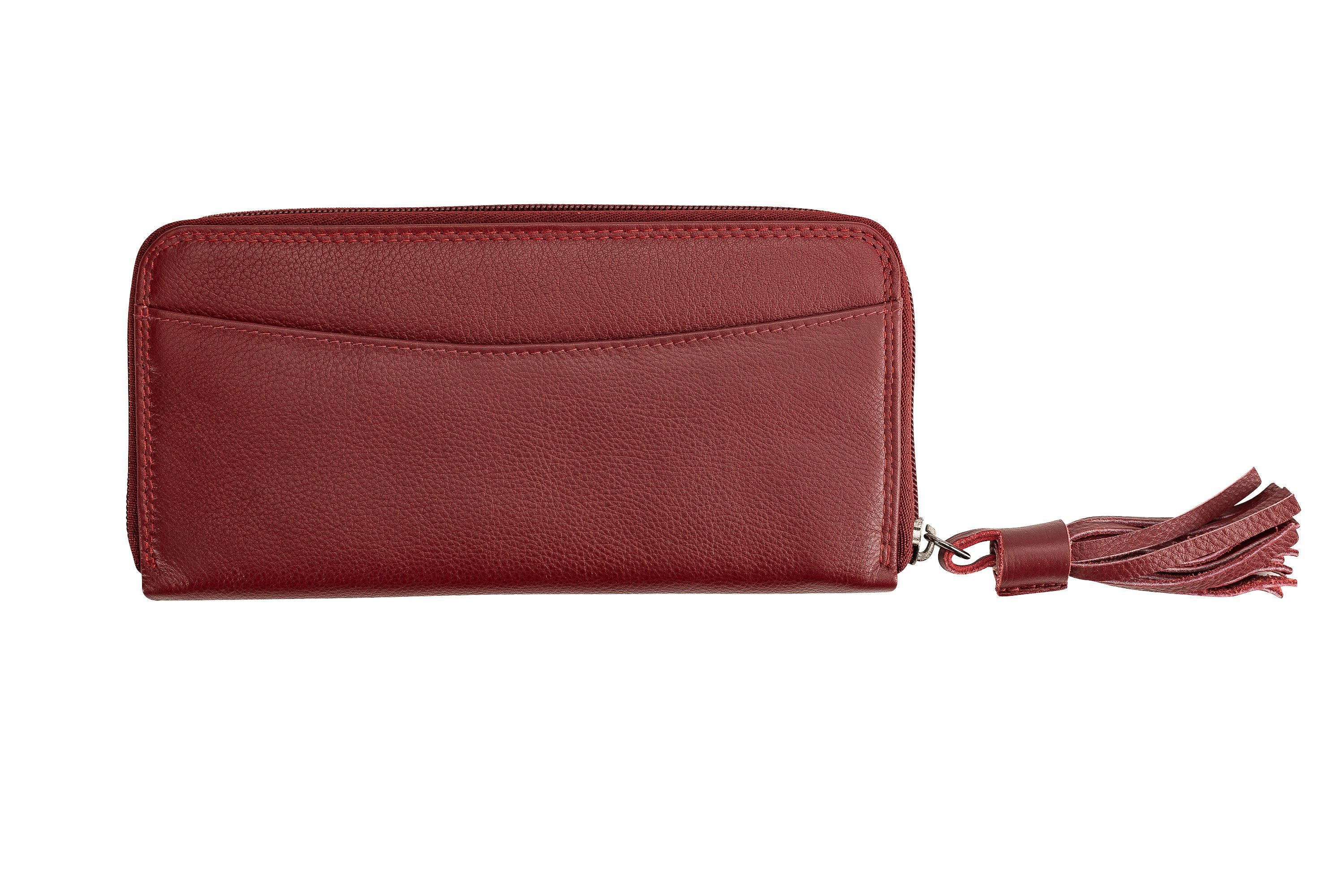 Geldbörse Gulden Geldbörse Clutch bordeaux