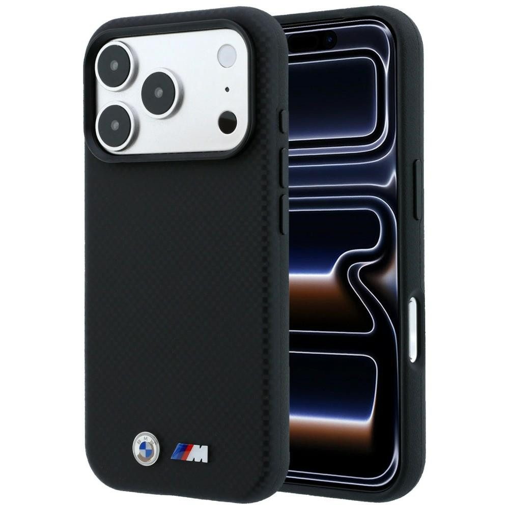 BMW Handyhülle M Quadrille Kevlar iPhone 18 PRO Max MagSafe Logo Metall 6,9 Zoll, Kantenschutz