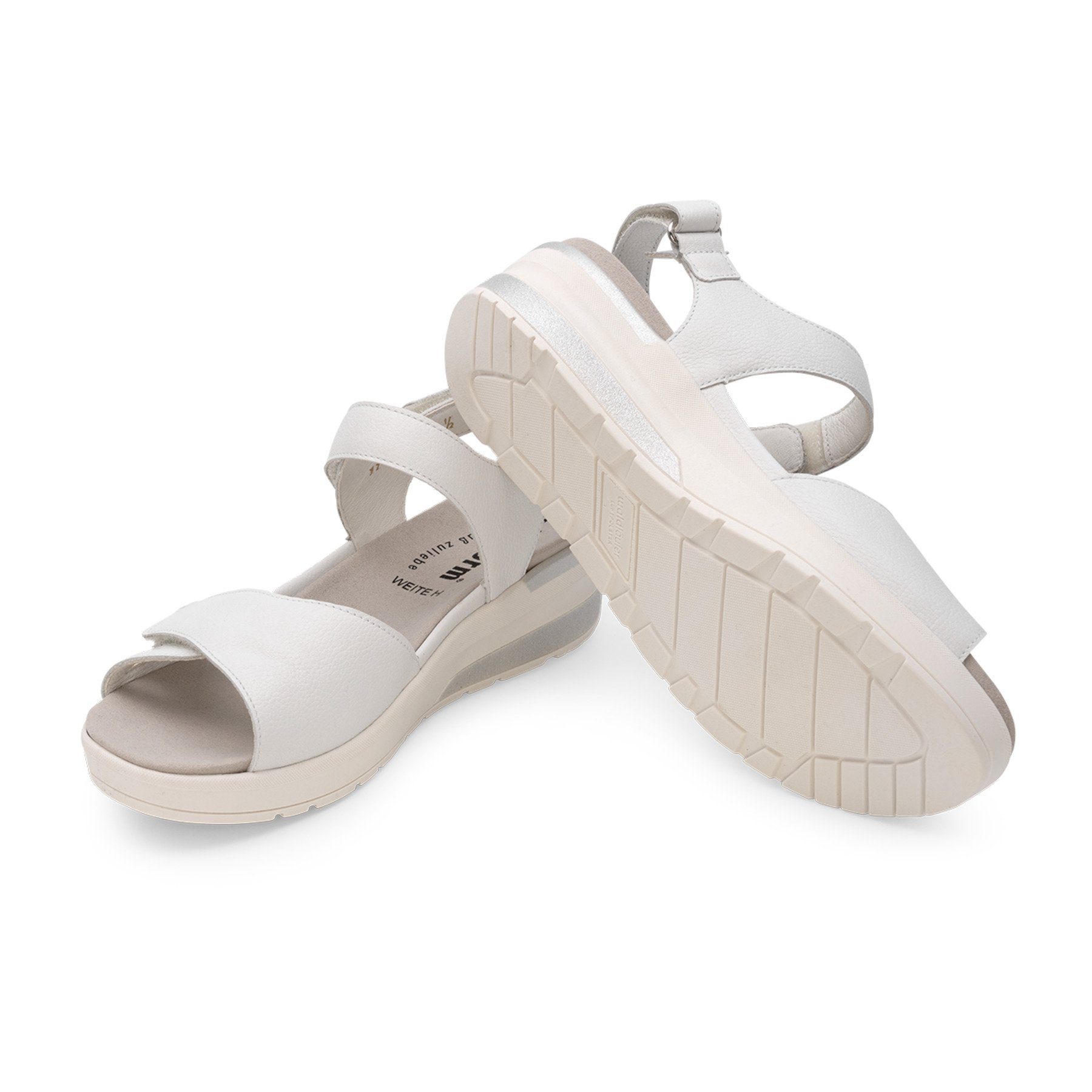vitaform Damenschuhe Sandalette weiß Sandalette Nappaleder