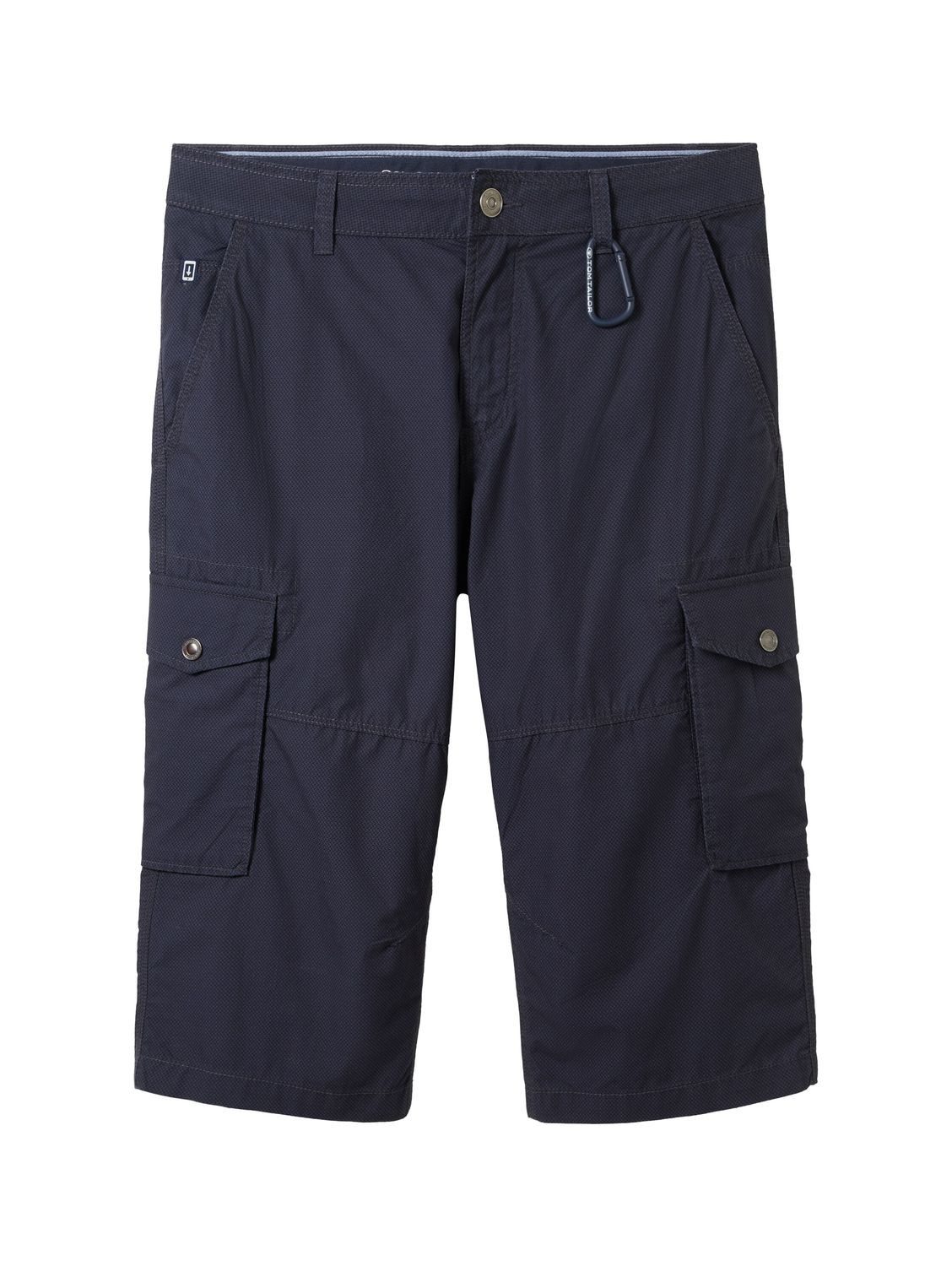 TOM TAILOR Cargoshorts PRINTED MAX OVERKNEE aus Baumwolle