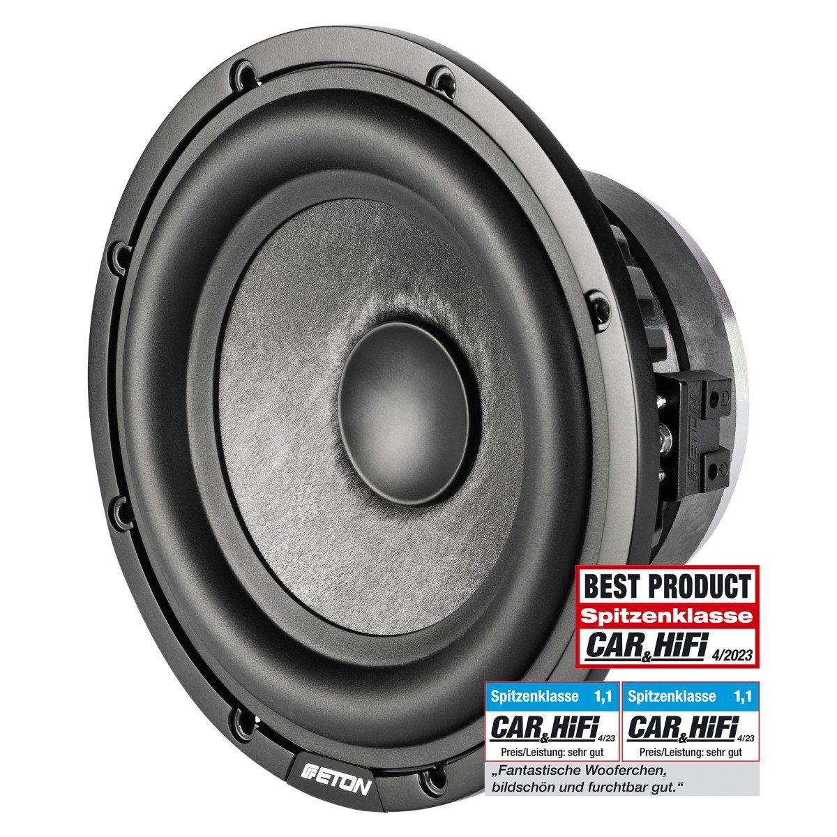 8-2 (400 (8) GRAPHIT Auto-Subwoofer High mm W) End Eton 200 Subwoofer Einzelchassis