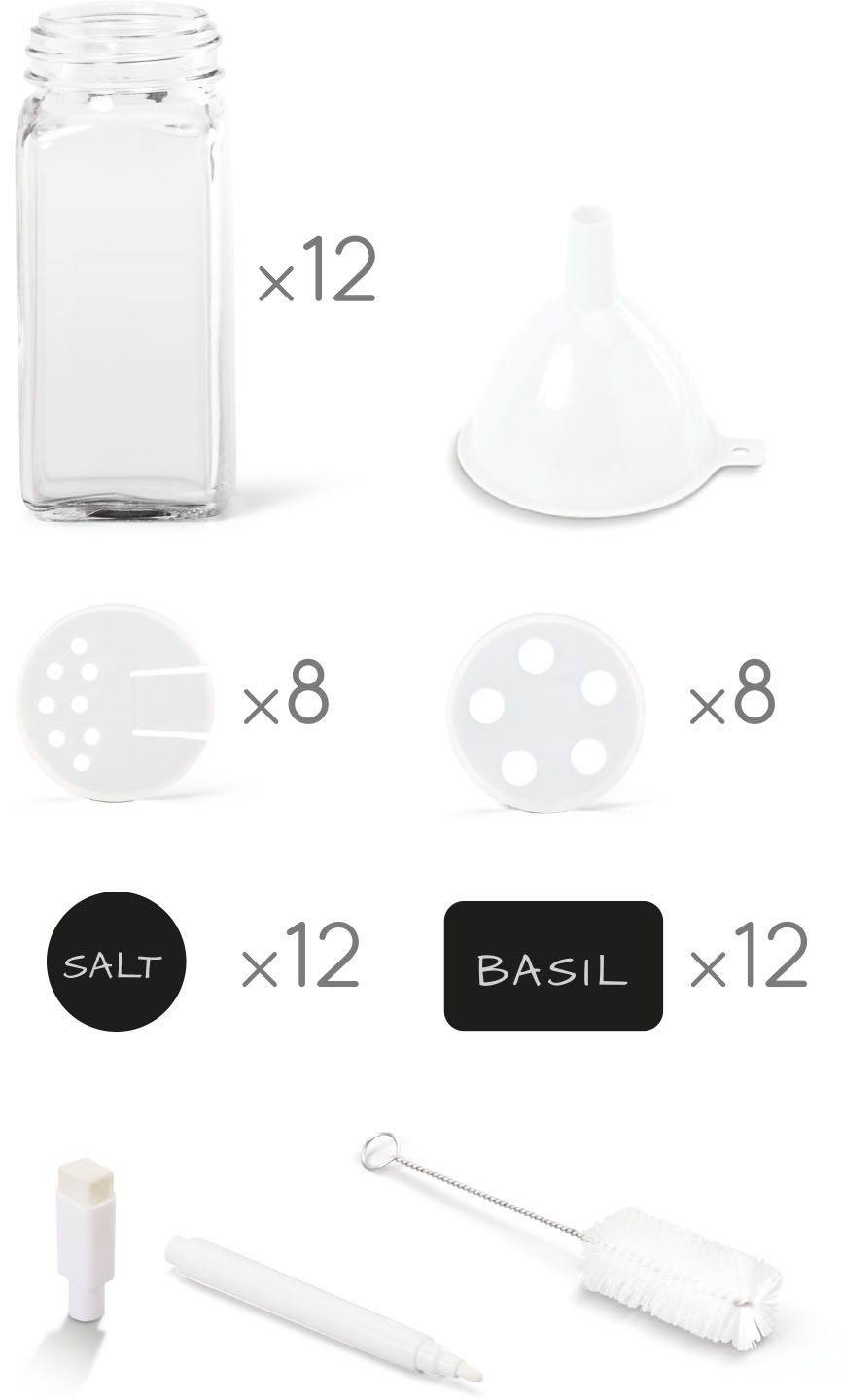 Metaltex Gewürzstreuer, (Set, 12-tlg)