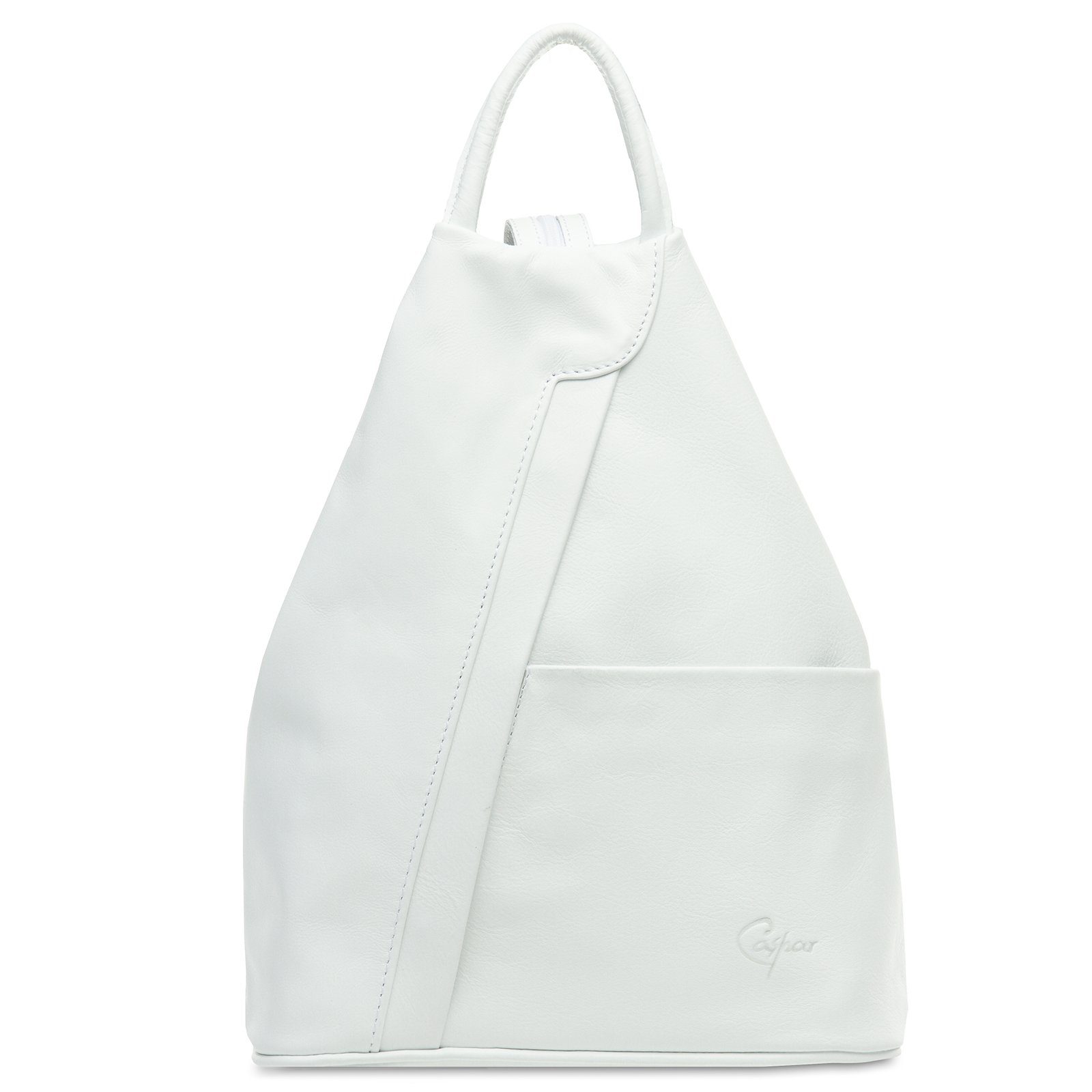 Caspar Cityrucksack 2in1 sportliche Leder Schultertasche günstig online kaufen