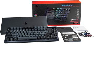 Asus ROG Azoth mechanische Gaming Tastatur Bluetooth OLED-Display Kabellos Gaming-Tastatur (Gamingtastatur, 75% Formfaktor, RGB, Mechanisch, Wireless, Gamer, PC)