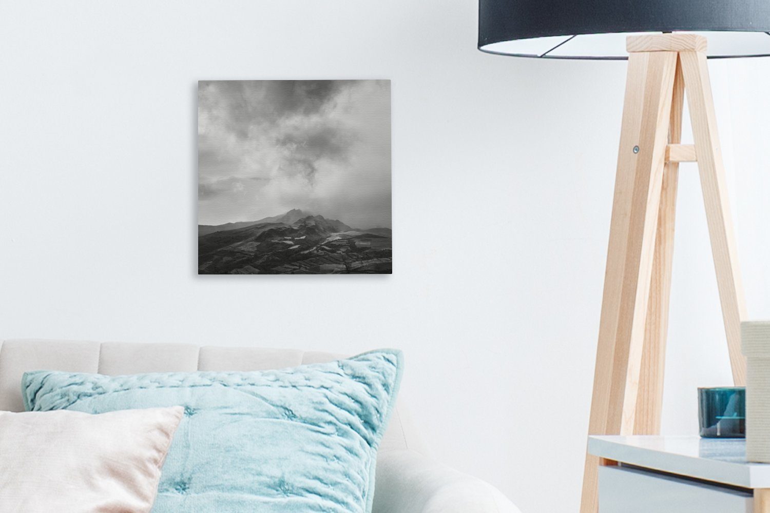 Weiß Schlafzimmer Bilder Südamerika, Leinwandbild - Wohnzimmer - (1 für St), Leinwand - Schwarz Nebel OneMillionCanvasses®