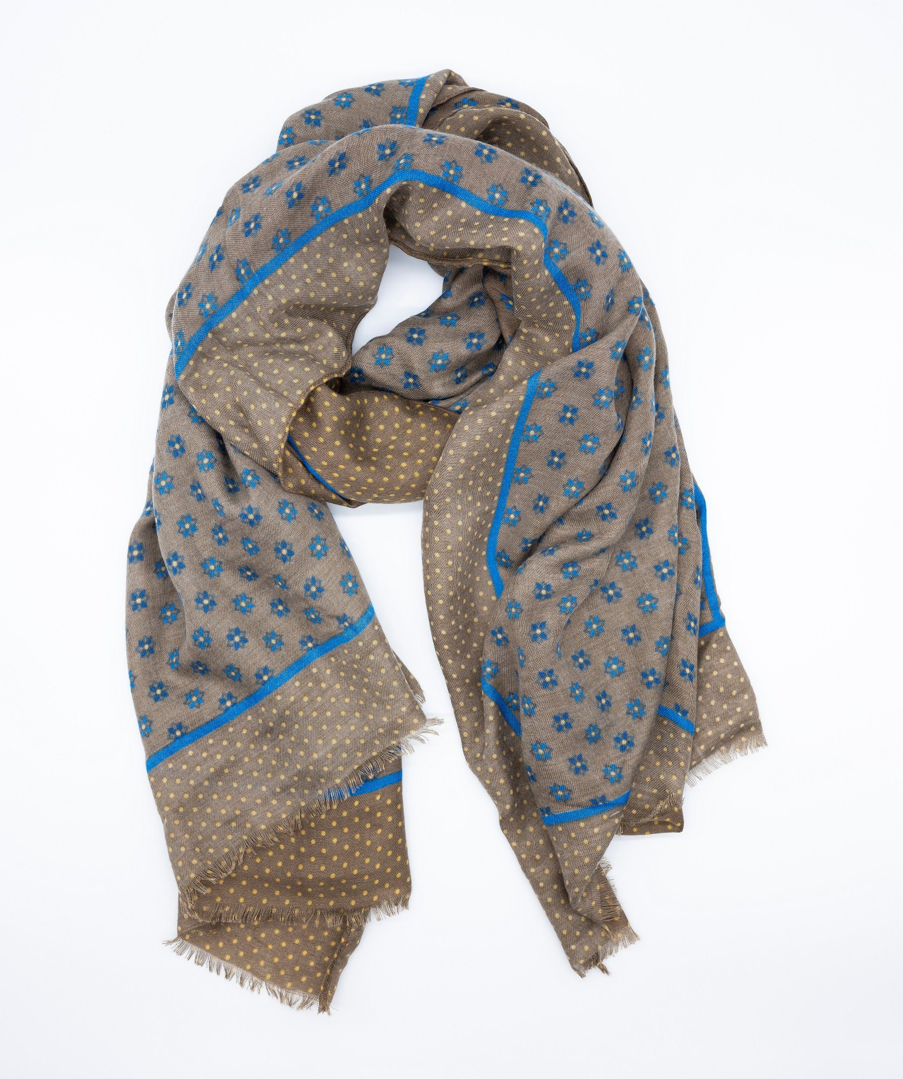 Amy too Modeschal blue flowers, (1-St), Blumenmuster günstig online kaufen