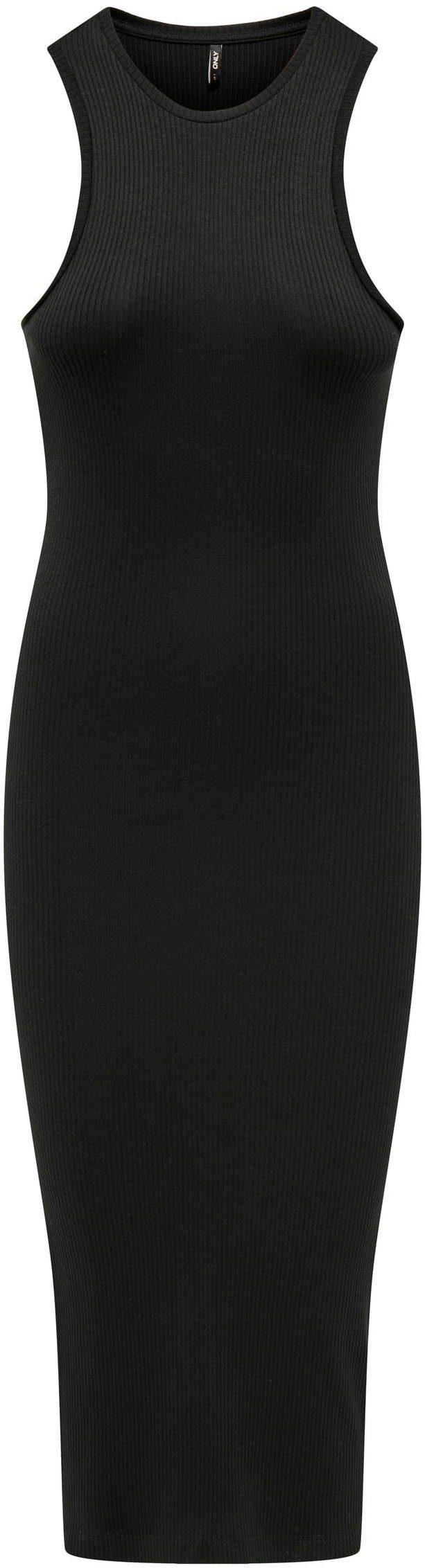 NOOS DRESS JRS ONLBELFAST Black ONLY Jerseykleid S/L MIDI
