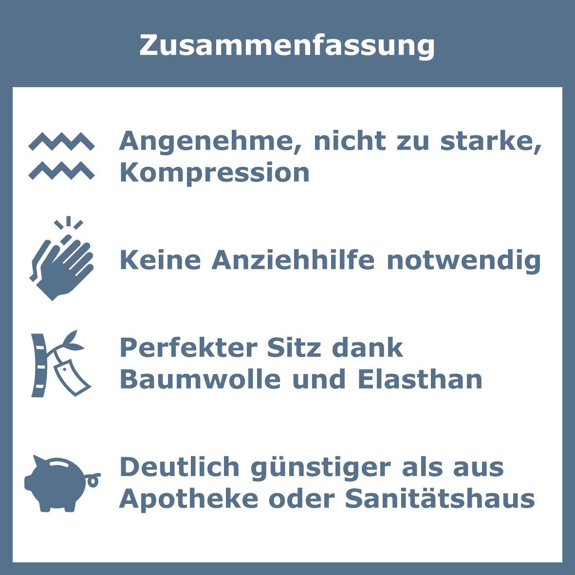 GAWILO Kompressionsstrümpfe zum Reisen, Sport oder lange Sitzen für Damen & Herren (4 Paar) Venenfreundlich dank spezieller Strickkonstruktion – Bild 5 von 5