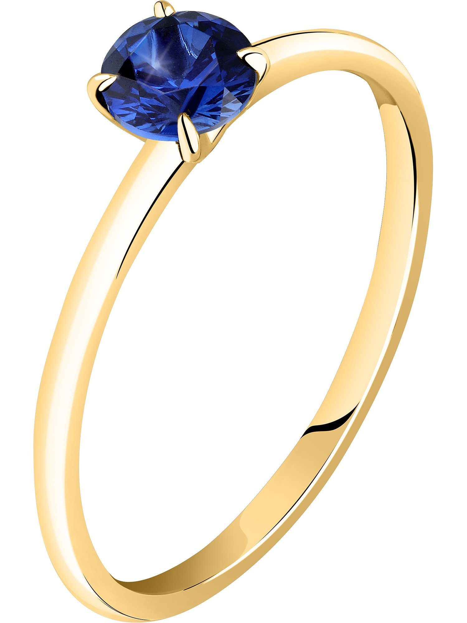 Live Diamond Diamantring, Saphir (synthetisch), Lab günstig online kaufen