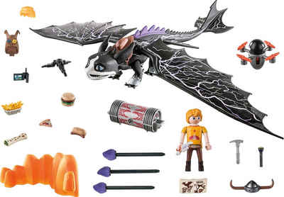 Playmobil® Konstruktions-Spielset »Dragons: The Nine Realms - Thunder & Tom (71081)«, (39 St), Made in Germany