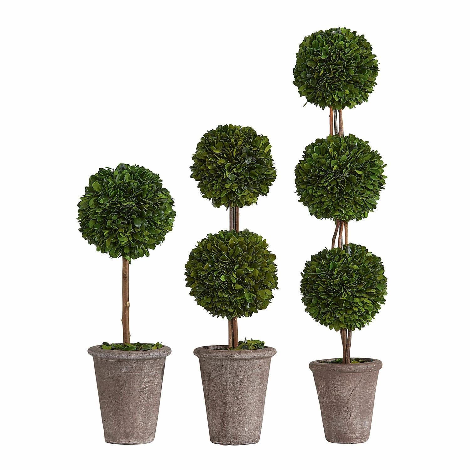 Kunstblume Deko-Baum 3er Set Dunjes grün, günstig online kaufen