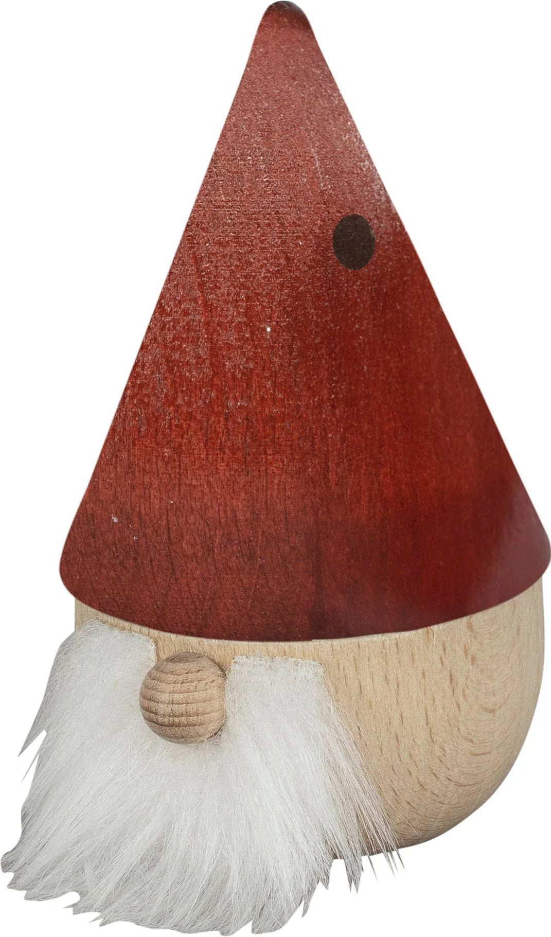 SAICO Original Räuchermännchen Zwerg - Roter Diddi - aus Holz - ca. 6 x 7 x 12 cm, Inklusive 5 Räucherkerzen S mit Tannenduft - winterliche Dekoration