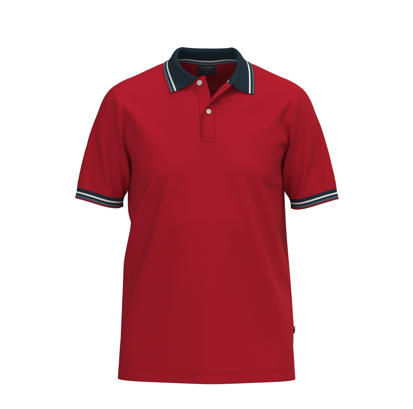 OLYMP Poloshirt Casual farbliche Kontrast-Details günstig online kaufen