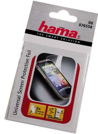 Hama Schutzfolie Mobile Phone Universal-Schutzfolie 92x62mm