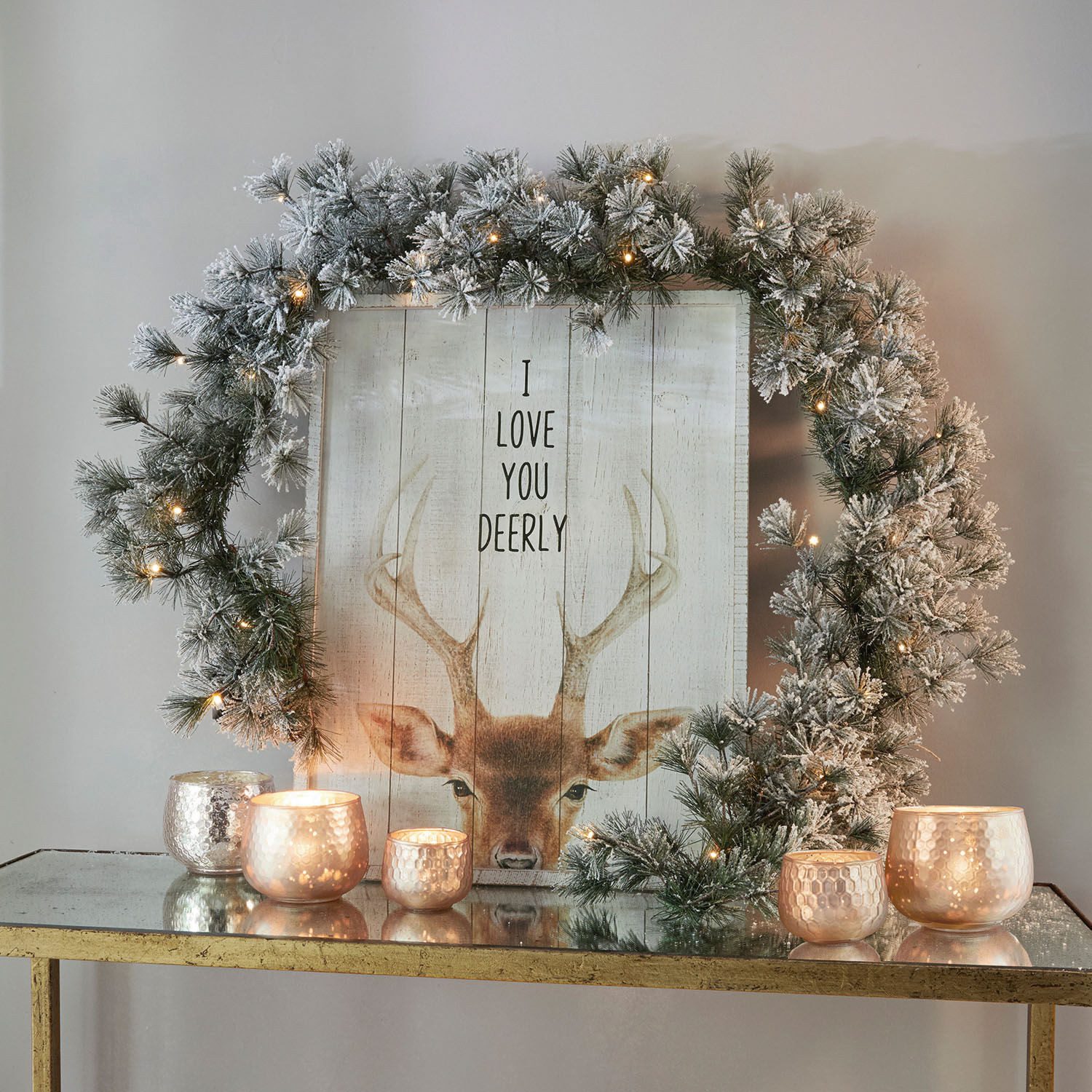 Mirabeau Weihnachtsfigur LED-Girlande Toni grün/weiß (kein Set, kein Set)