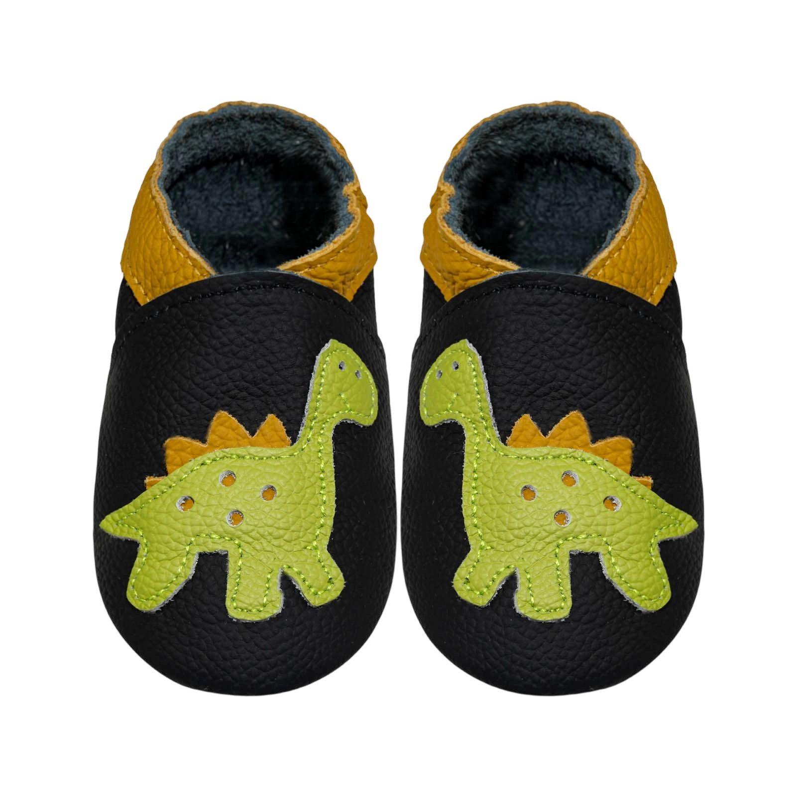 Sayoyo Weiche 100% Leder Lauflernschuhe Hausschuhe Lederpuschen Dinosaurier Lauflernschuh