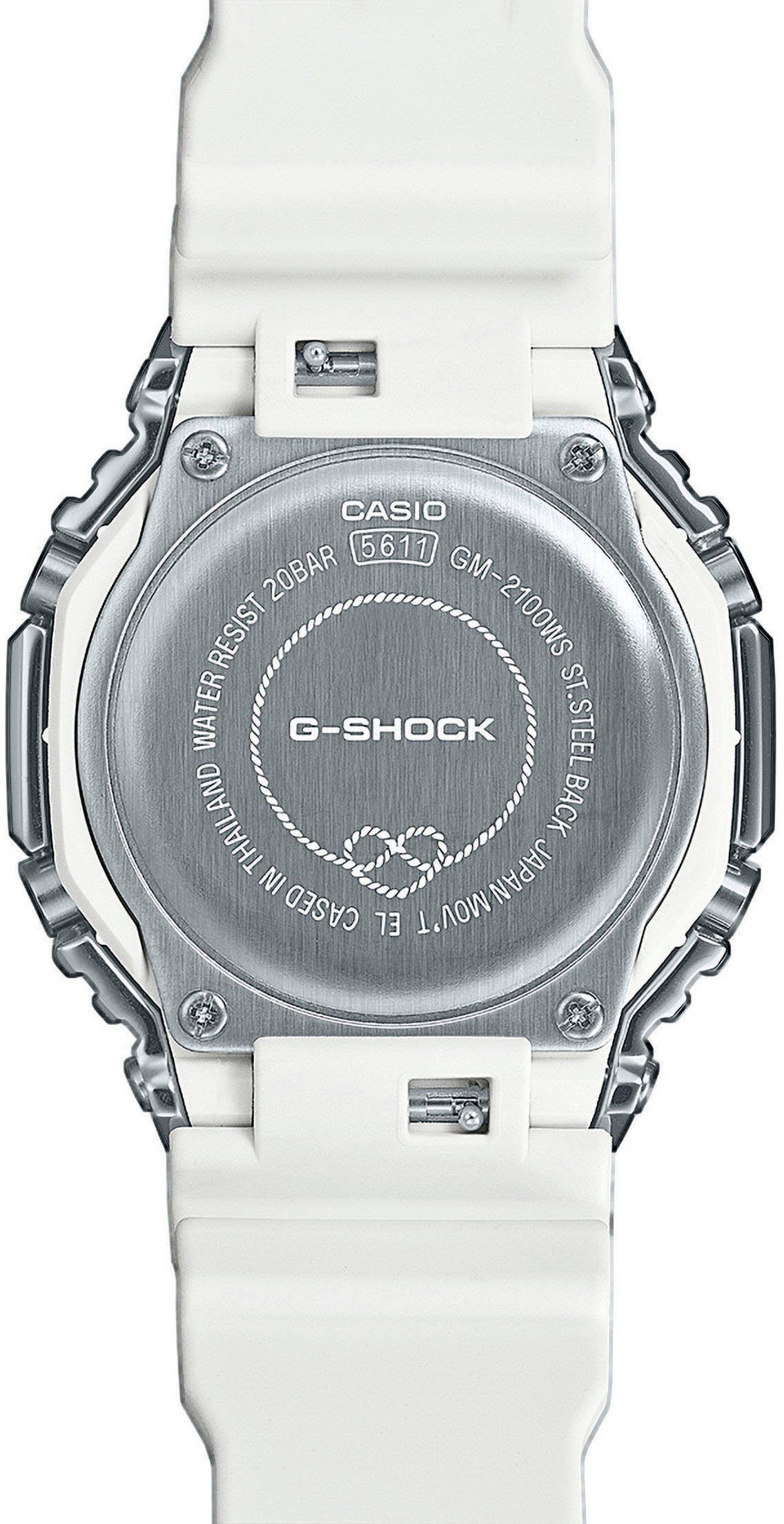 CASIO G-SHOCK Chronograph GM-2100WS-7AER, Quarzuhr,Armbanduhr,Herrenuhr,digital, bis 20 bar wasserd.Resinarmband