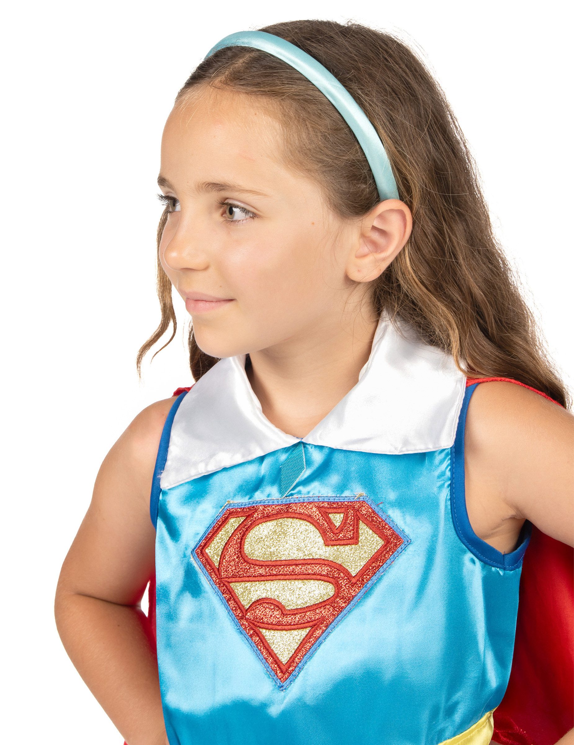 Rubie´s Kostüm Supergirl-Mädchenkostüm DC Super Hero Girls blau-rot-gelb