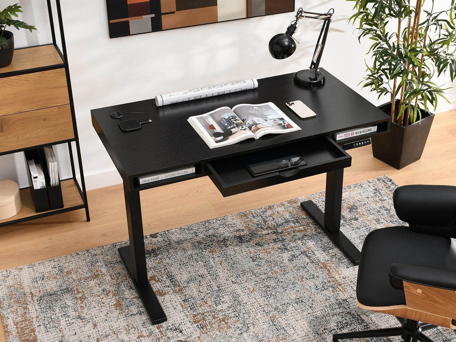 Compleo Schreibtisch höhenverstellbarer schreibtisch mit Schublade OTTSO – Bild 5 von 5