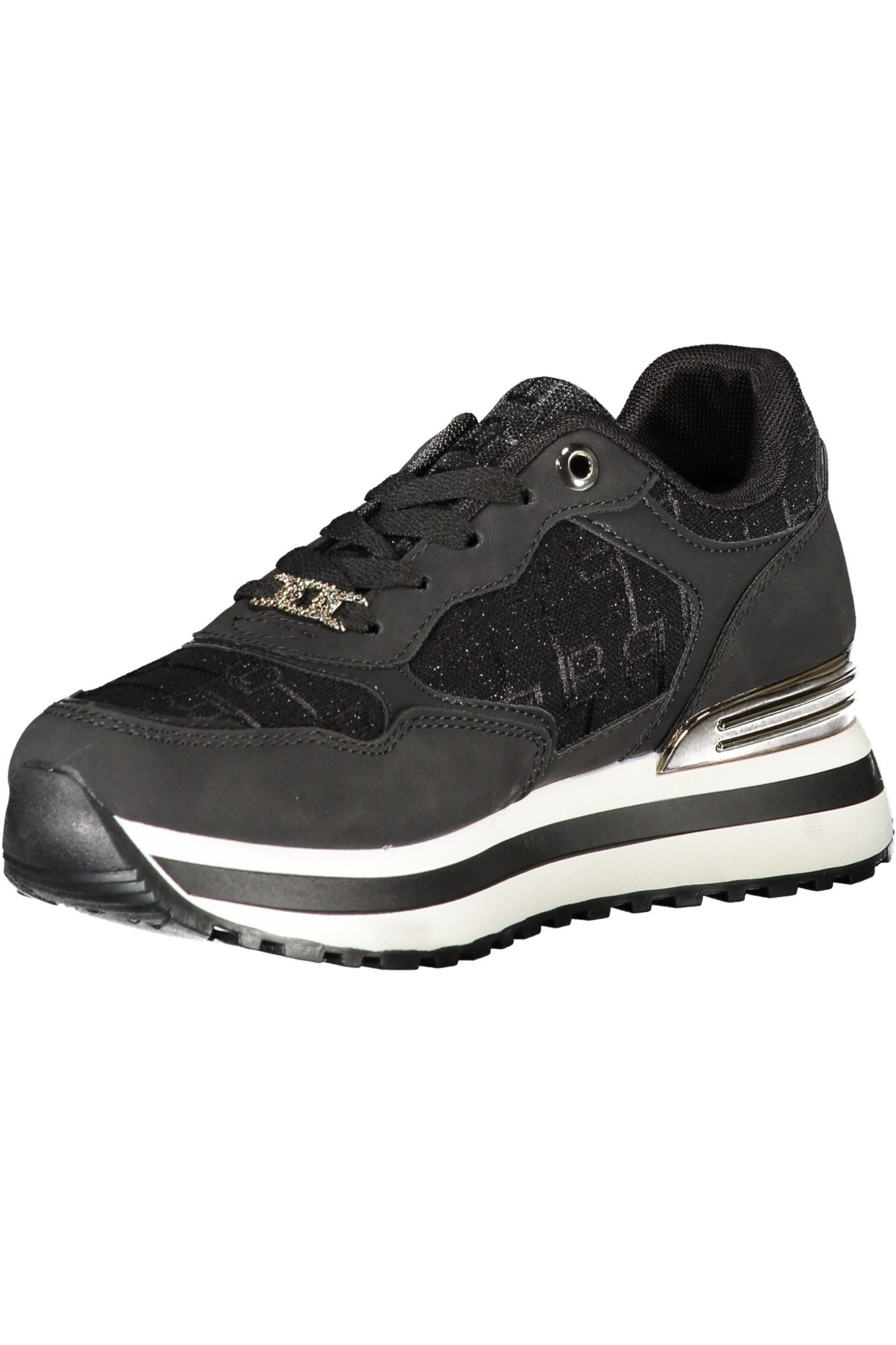 Laura Biagiotti Sneaker Eleganter schwarzer Damensneaker mit Plateau und