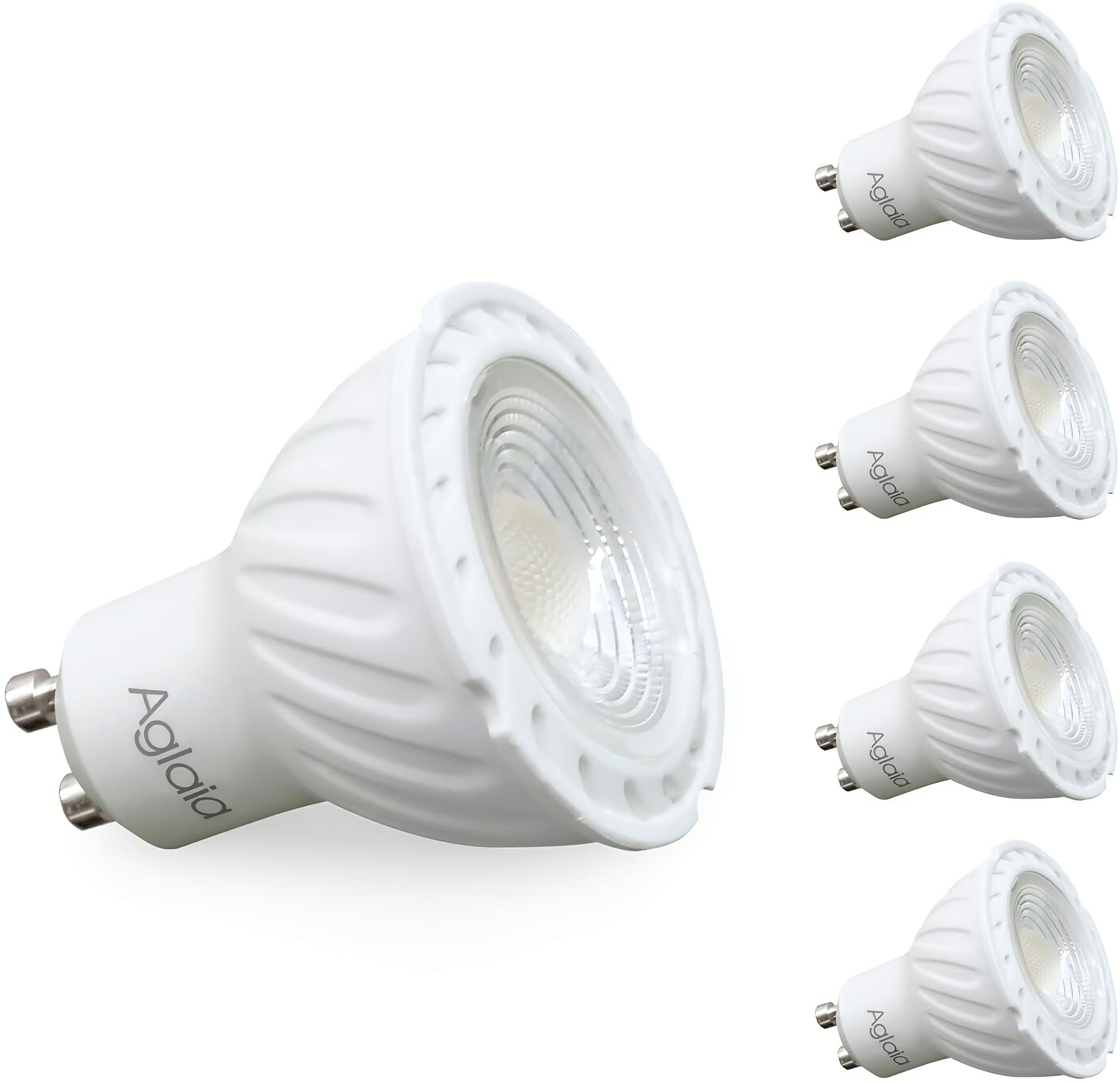 Aglaia LED-Leuchtmittel GU5.3, GU10, Spot, Deckenlampe, ERSATZ GU10, Deckenspot Lampen, Leuchtmittel, Warmweiß 5,3, 42W GU Deckenleuchte, HALOGENLAMPEN