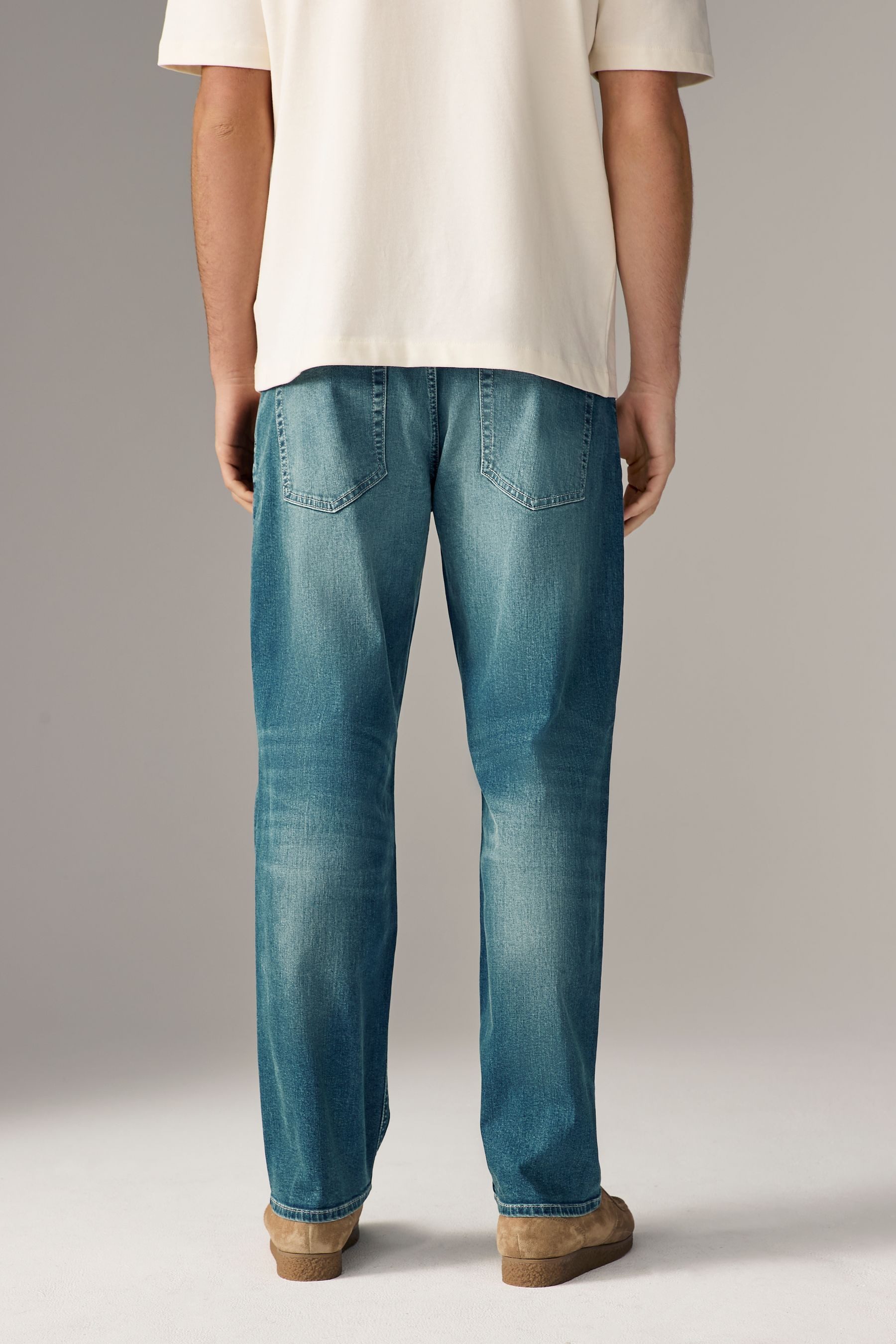 Next Straight-Jeans Klassische Straight Fit Stretch-Jeans günstig online kaufen