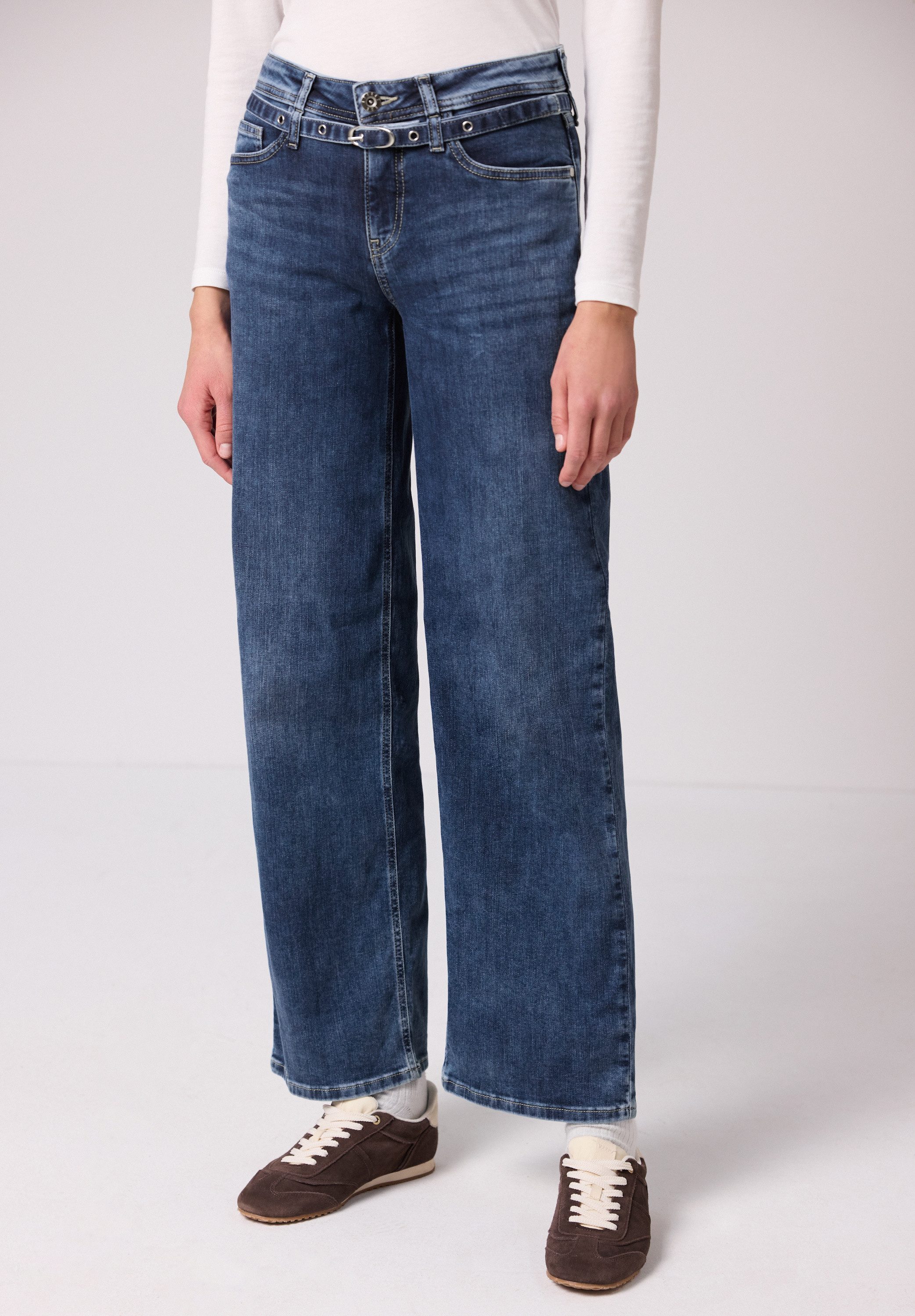 STREET ONE Loose-fit-Jeans Middle Waist günstig online kaufen