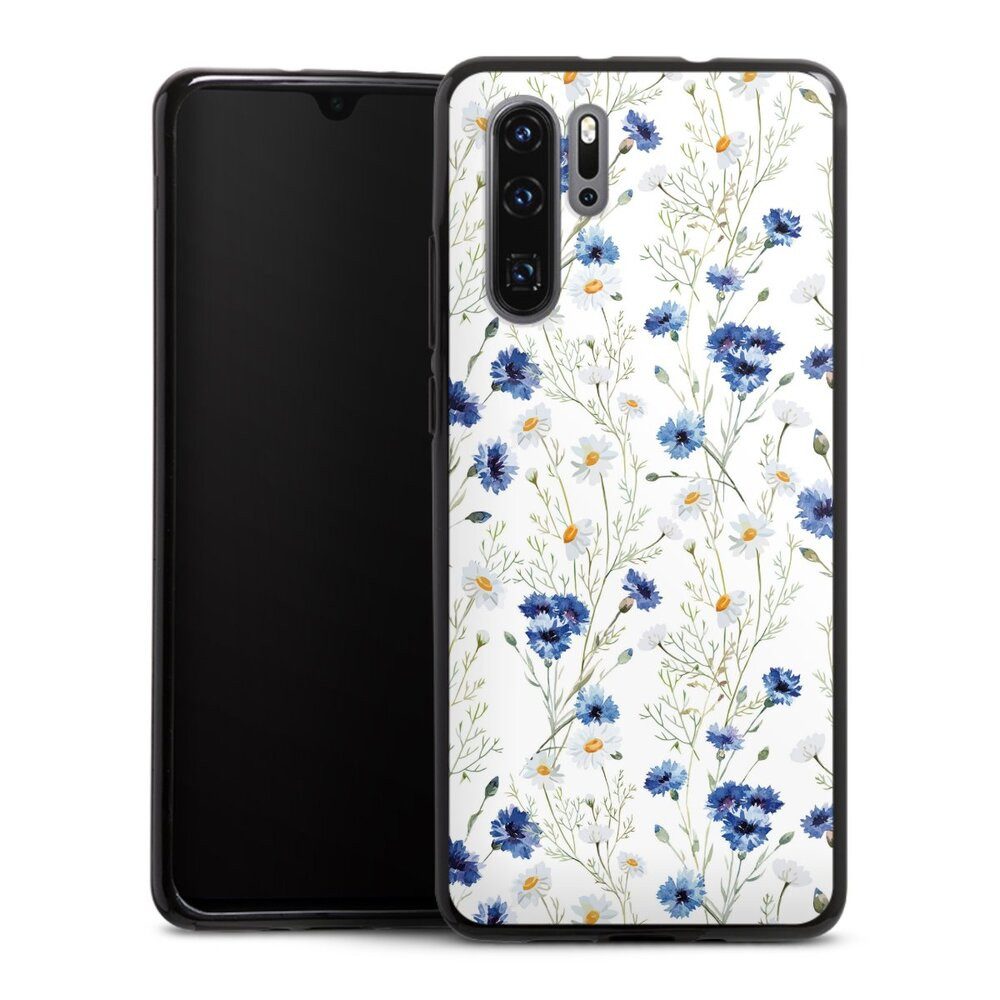 DeinDesign Handyhülle Muster Blume Blumen Flower Pattern 6, Huawei P30 Pro New Edition Silikon Hülle Bumper Case Handy Schutzhülle