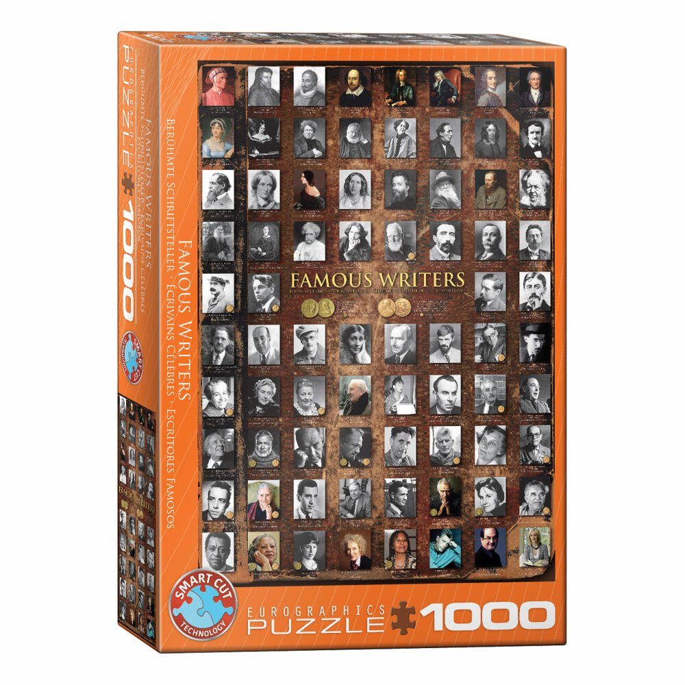 EUROGRAPHICS Puzzle Berühmte Schriftsteller, 1000 Puzzleteile