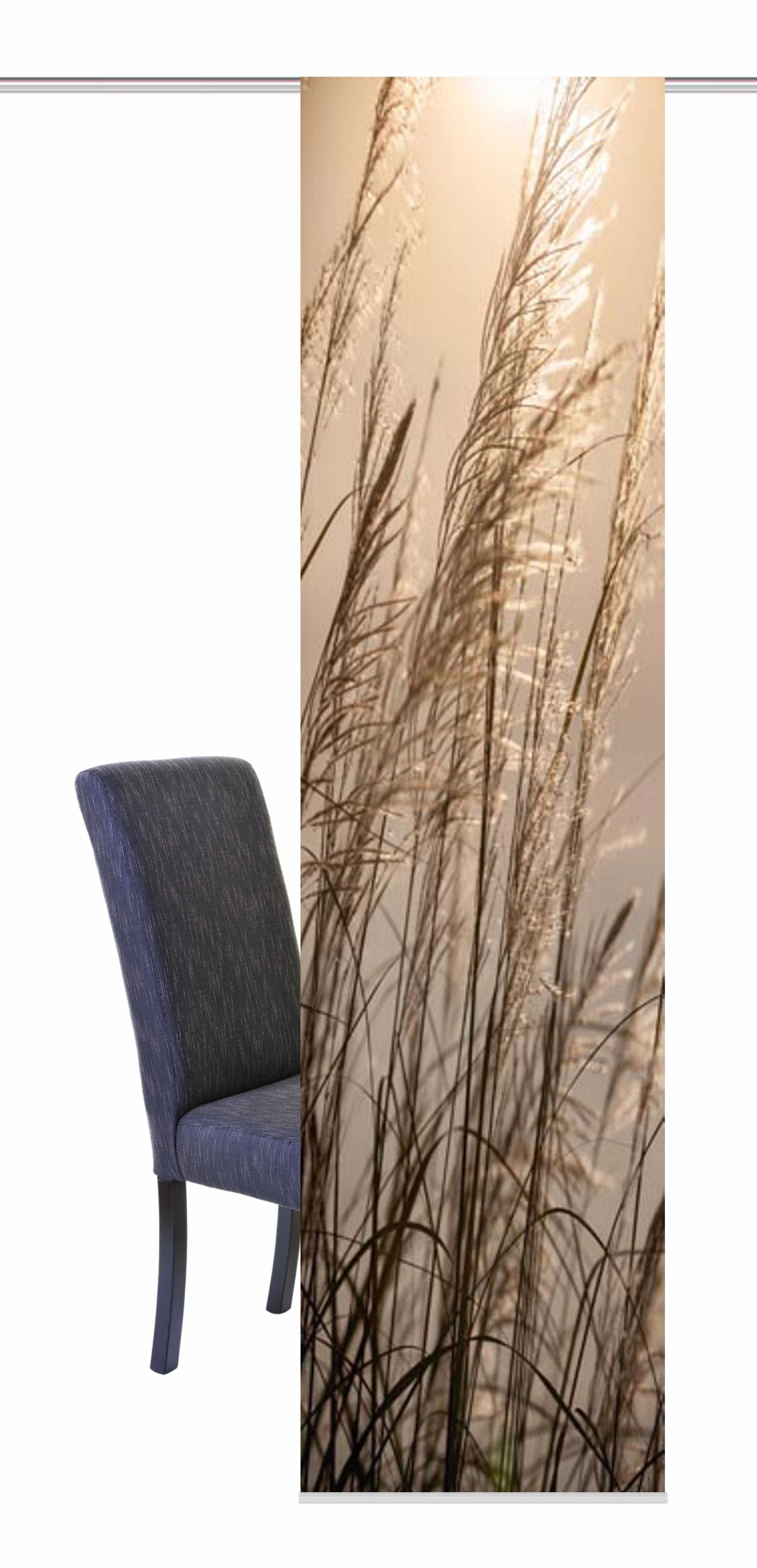 HOME WOHNIDEEN Schiebegardine CARUSO (1 St), Klettband, blickdicht, HxB: 24 günstig online kaufen