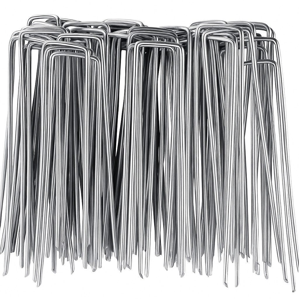 LILENO HOME Erdnagel für verschiedene Zwecke - Erdanker, Heringe, Erdnägel [10 Stück - 14x3 cm] - für Gartenvlies, Zelt o. als Erdanker